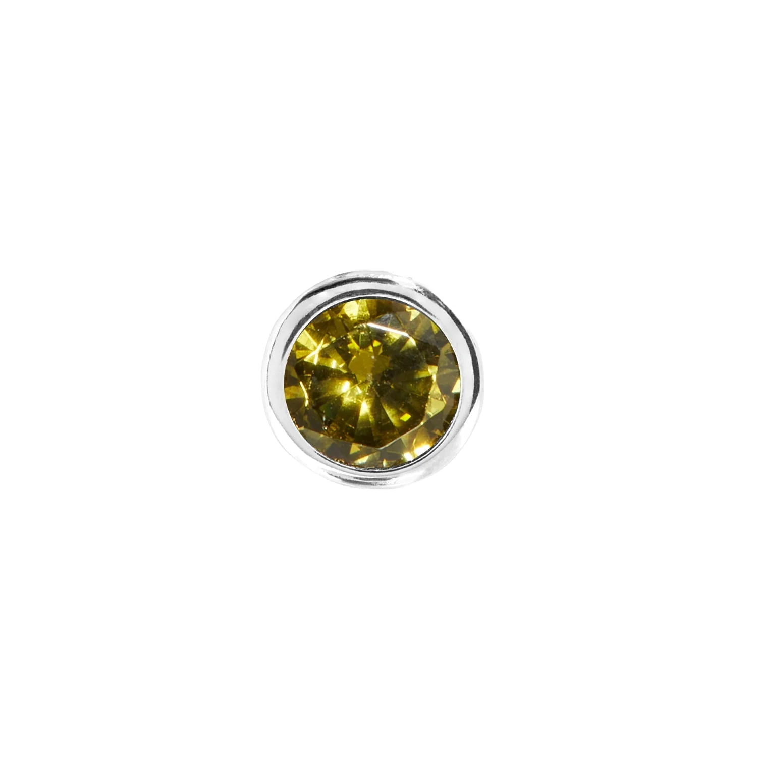 Double Initial Icon - Birthstone (Silver) - Image 9