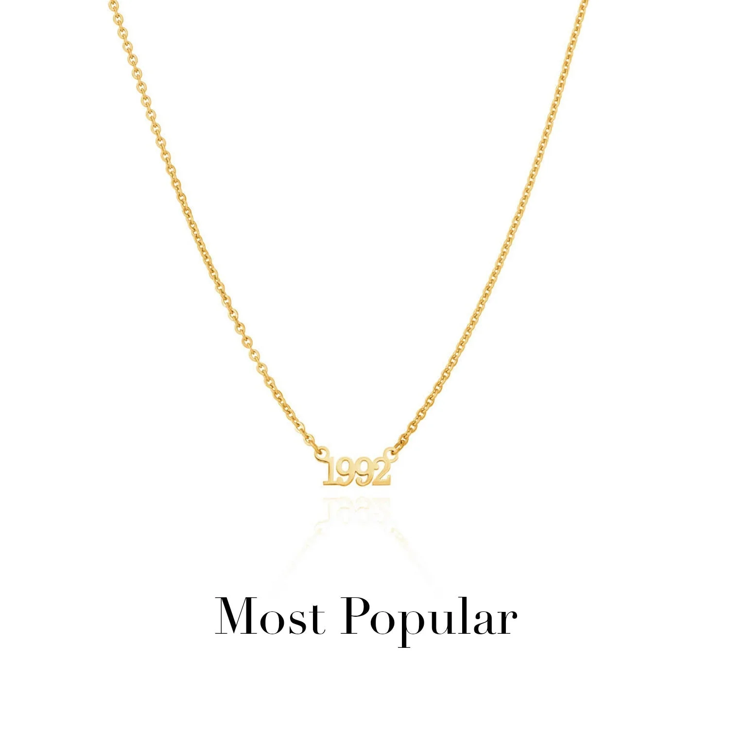 Editorial Date Necklace (Gold) - Image 12