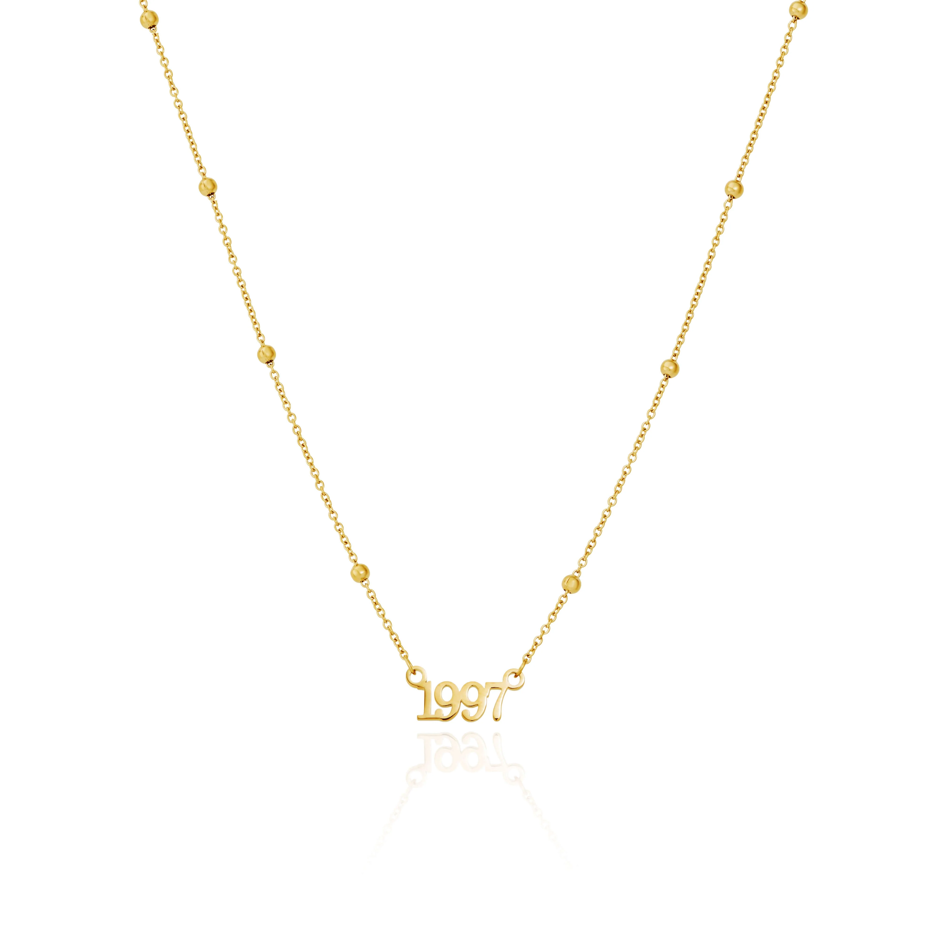 Editorial Date Necklace (Gold) - Image 15