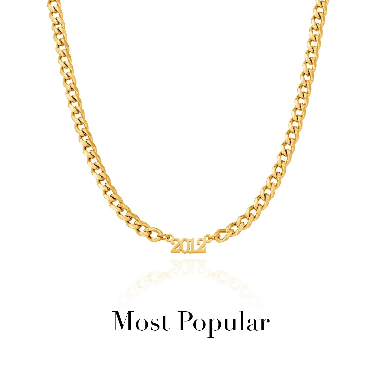 Editorial Date Necklace (Gold) - Image 8