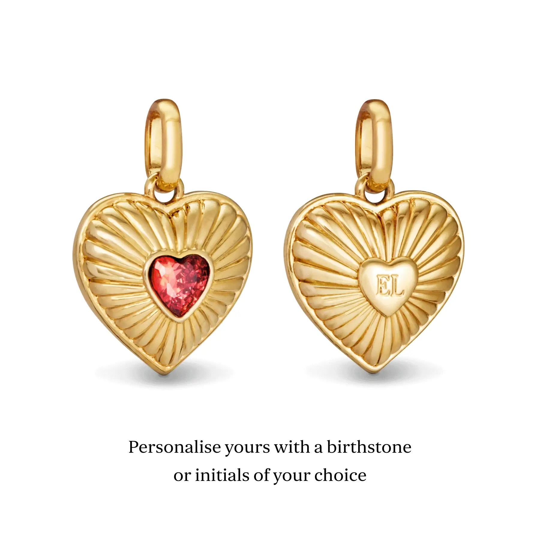 Entwine Custom Heart Necklace (Gold) - Image 4