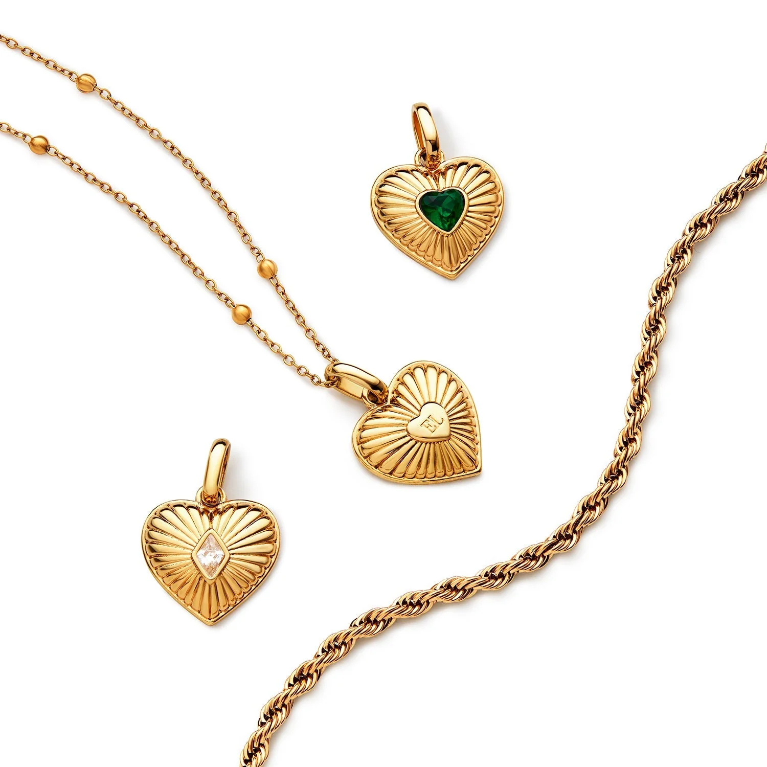 Entwine Custom Heart Necklace (Gold) - Image 5
