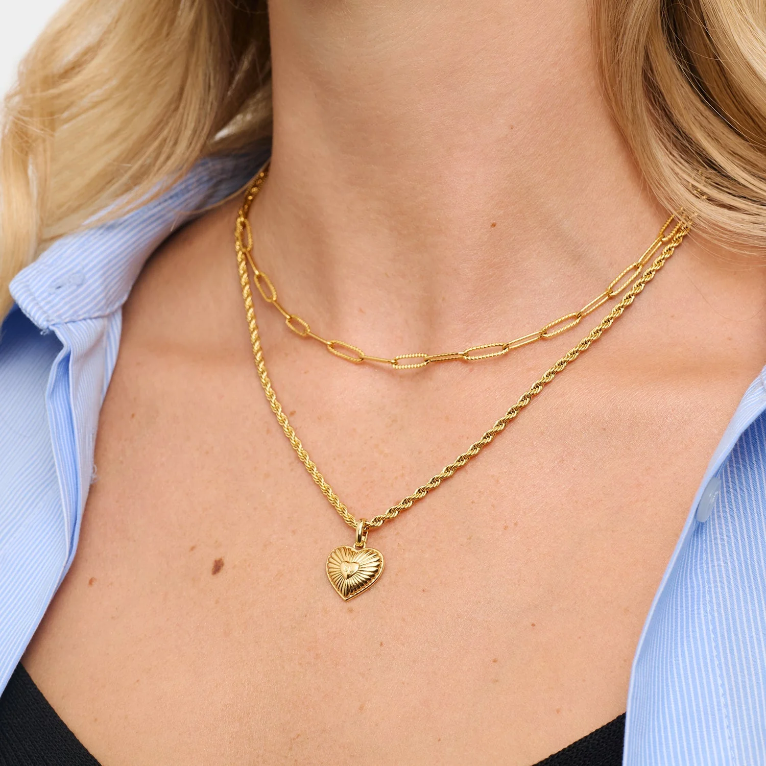 Entwine Custom Heart Necklace (Gold) - Image 7