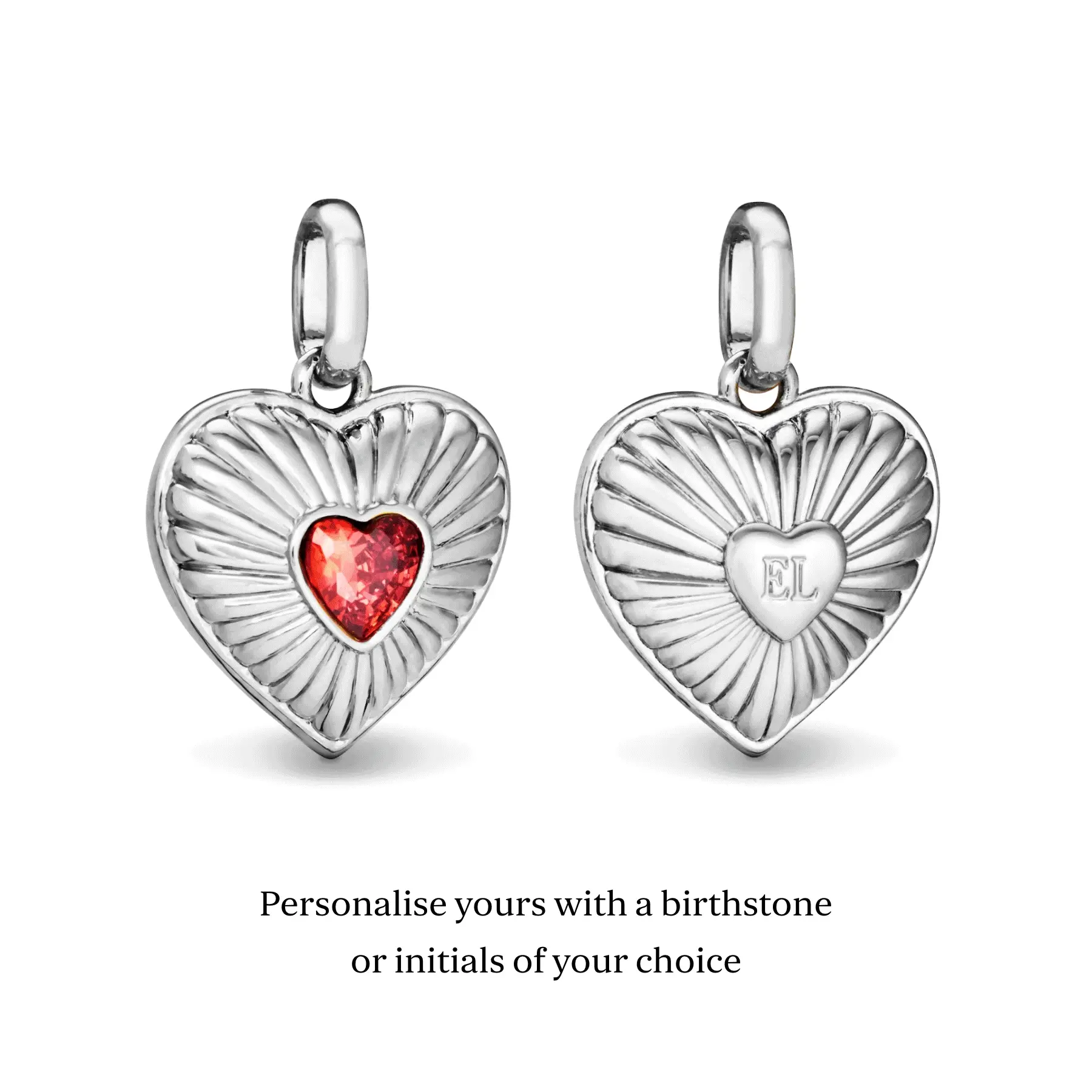 Entwine Custom Heart Necklace (Silver) - Image 4