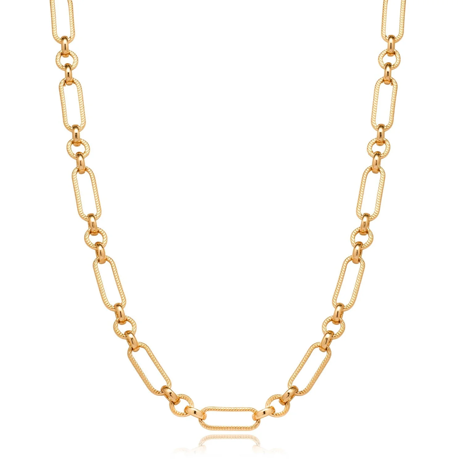 Figaro Chain Necklace (Gold) - Image 5