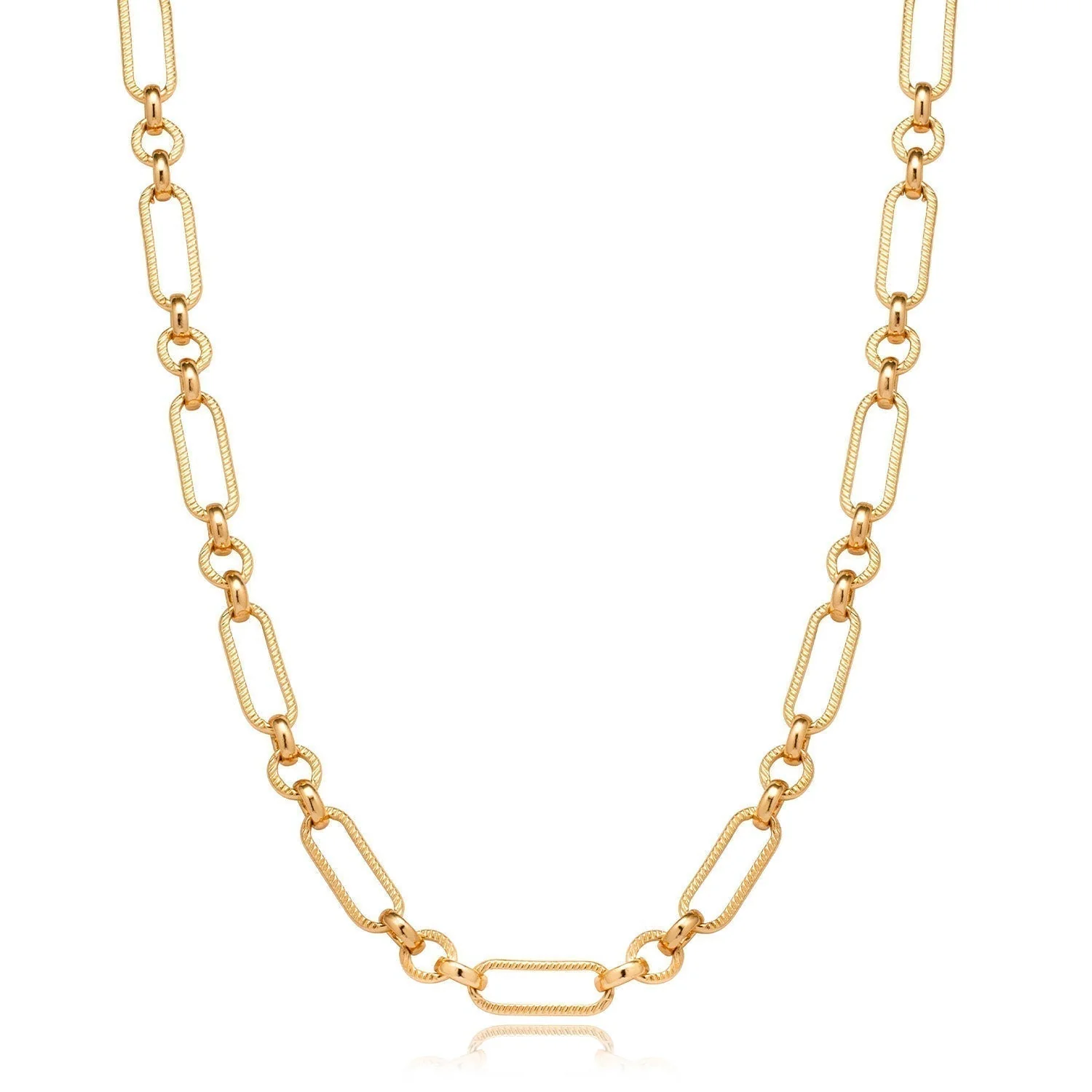 Figaro Chain Necklace (Gold) - Image 5