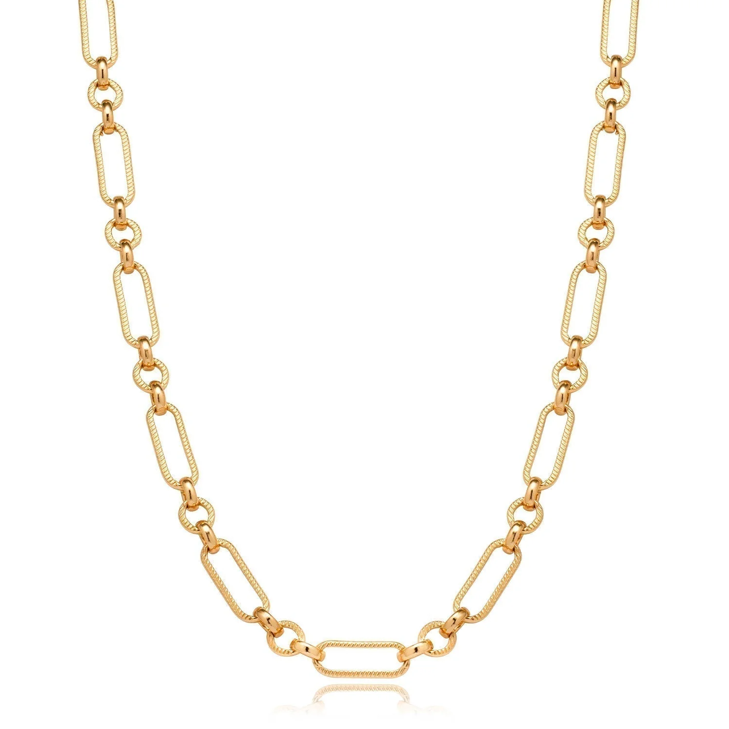 Figaro Chain Necklace (Gold) - Image 2