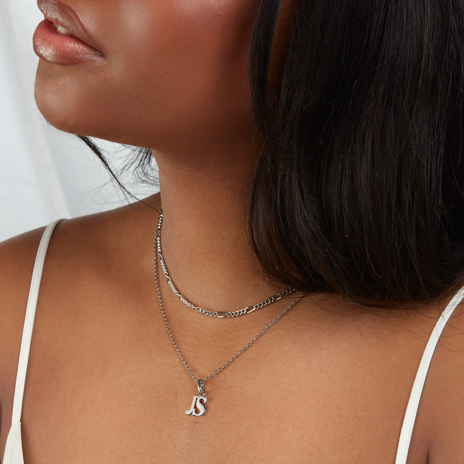 Fine Chain Necklace (Silver) - Image 4