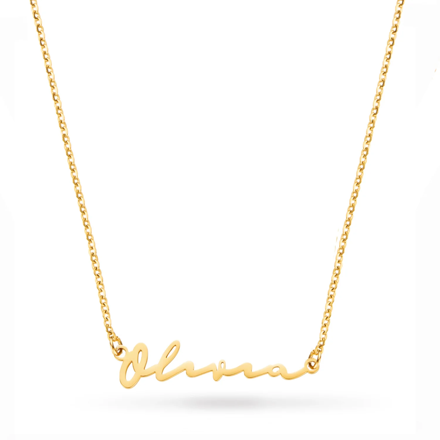 Fine Signature Name Necklace (Gold) - Image 6