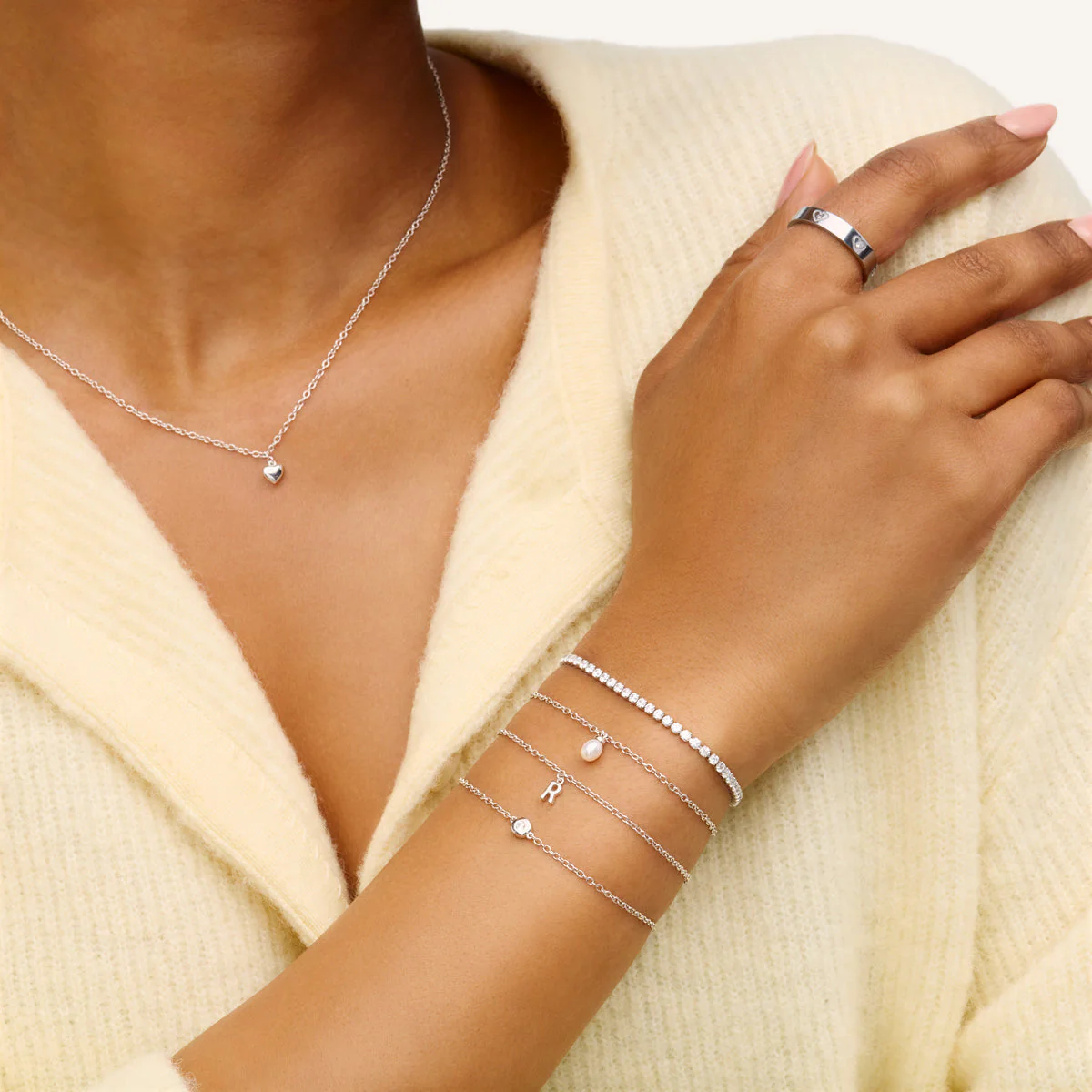 Fine Single Charm Bracelet (Silver) - Image 3