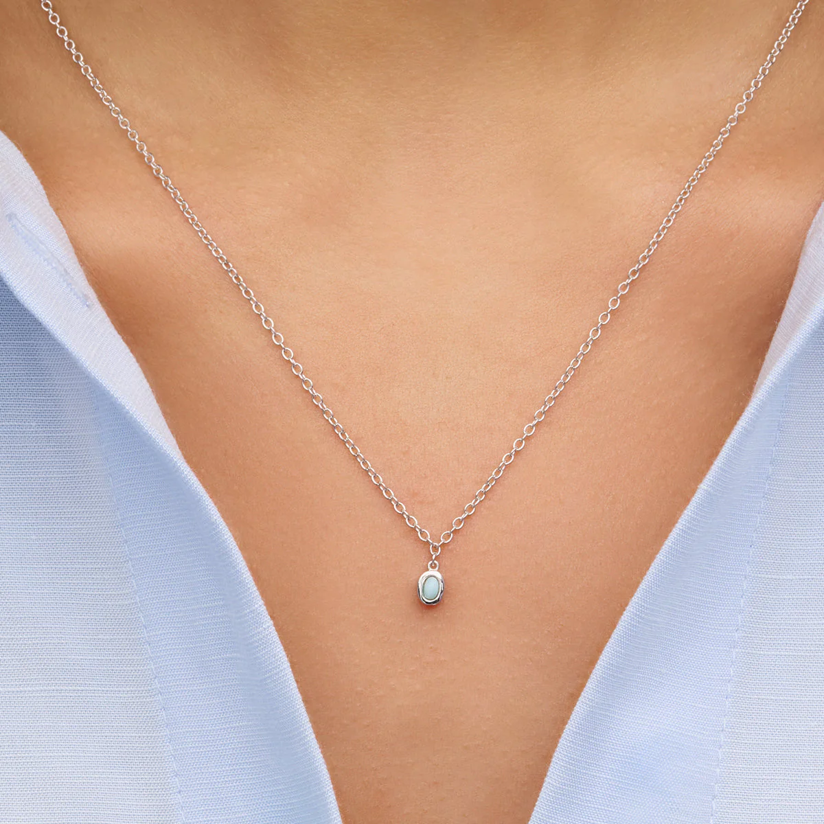 Fine Single Charm Necklace (Silver) - Image 3
