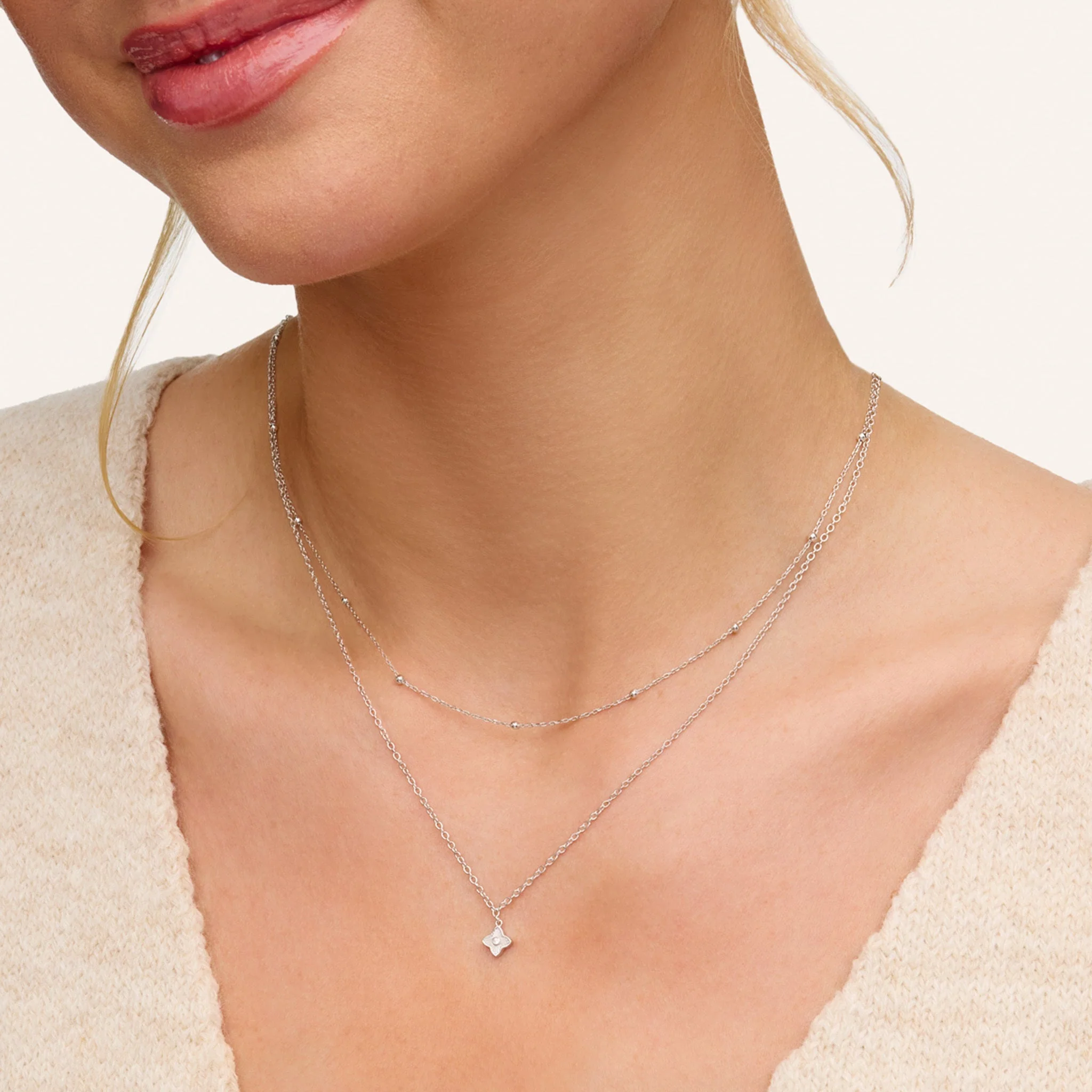 Fine Single Charm Necklace (Silver) - Image 4