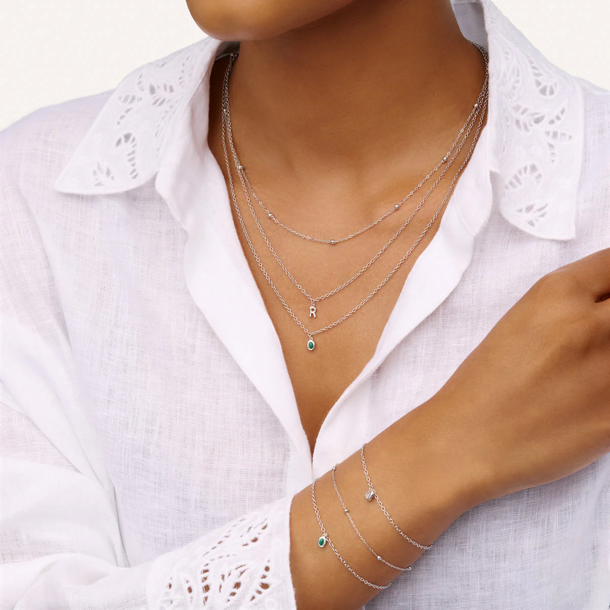 Fine Single Charm Necklace (Silver) - Image 5