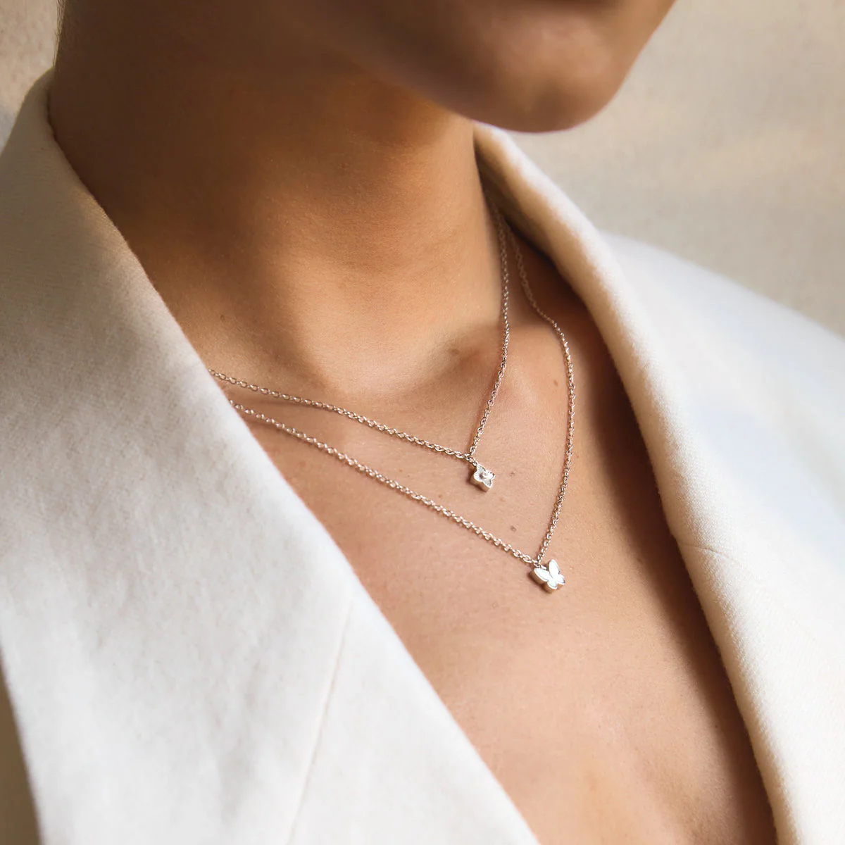 Fine Single Charm Necklace (Silver) - Image 6