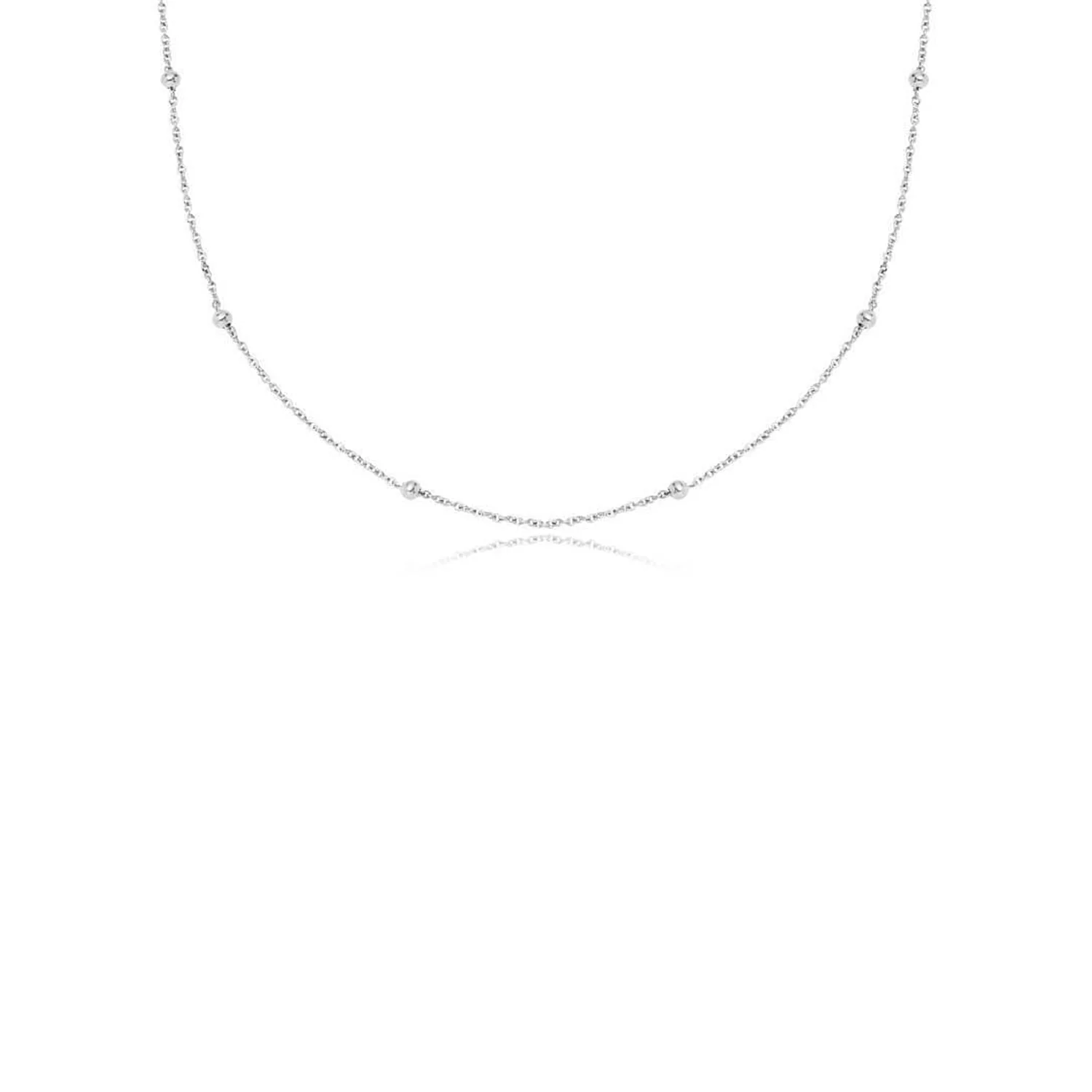 Fingerprint Moon & Star Tag Necklace (Silver) - Image 12