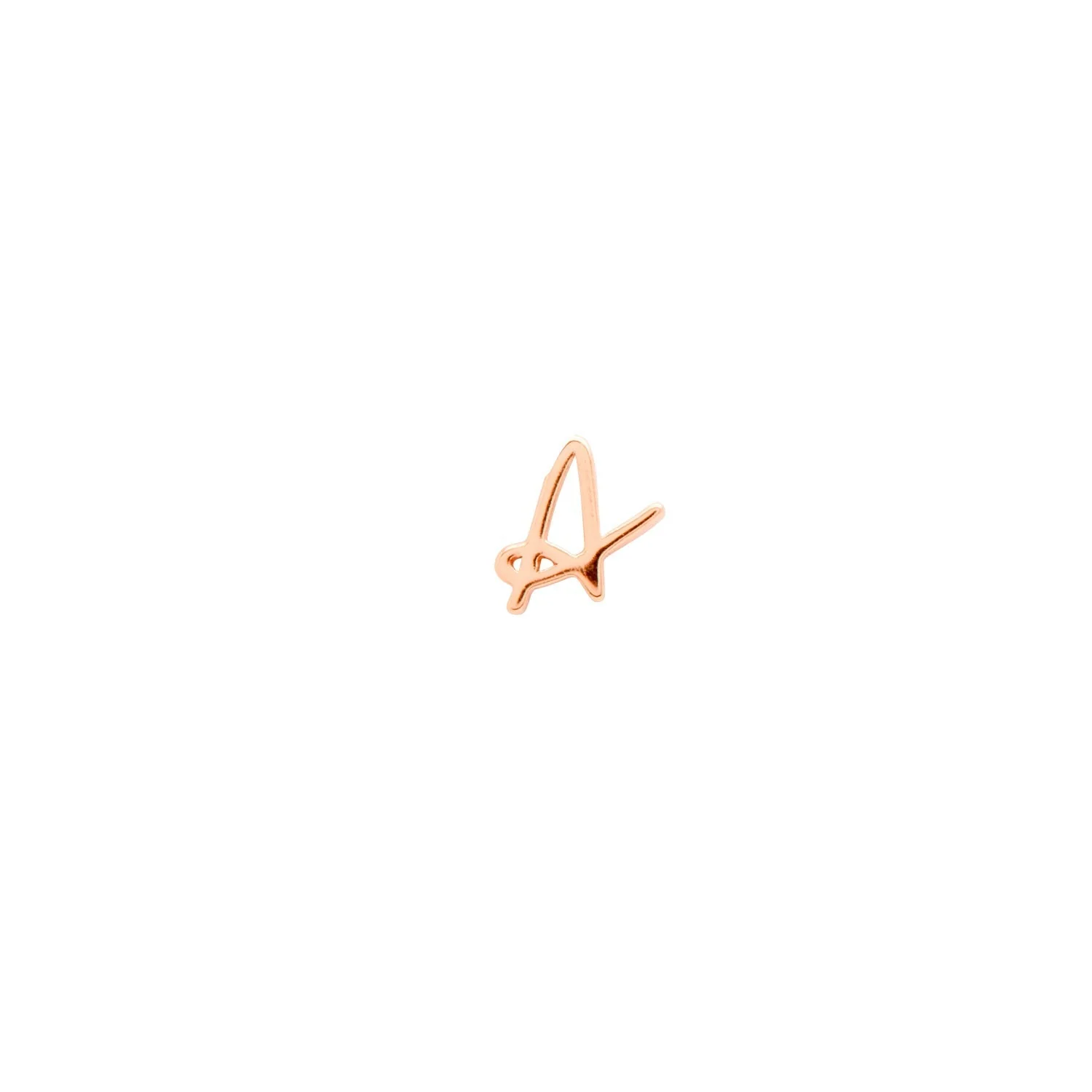 Made Mine Charms - Script Initial Charms (Rose Gold) - Image 2