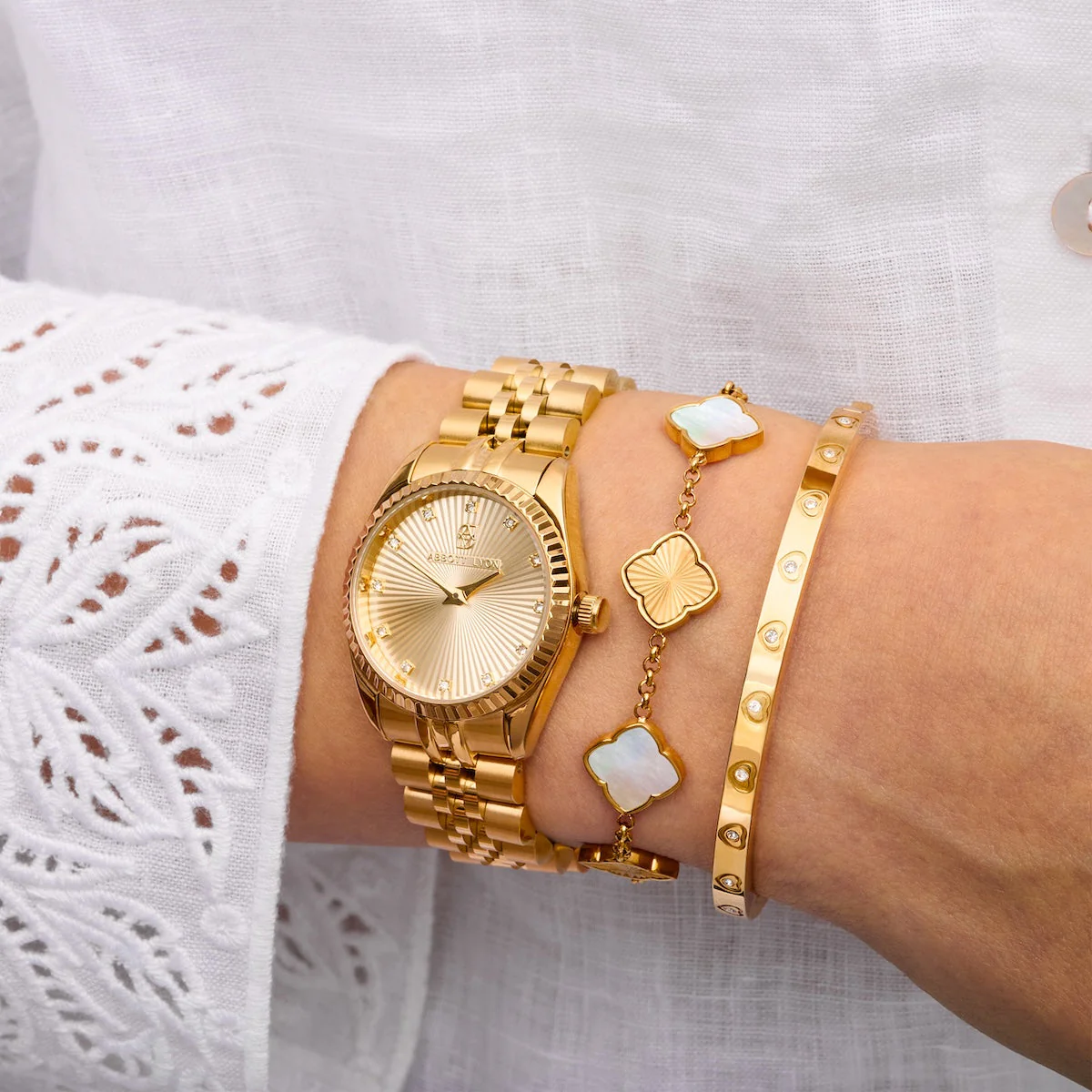 Fluted Belgravia 30 Watch (Gold) - Image 5
