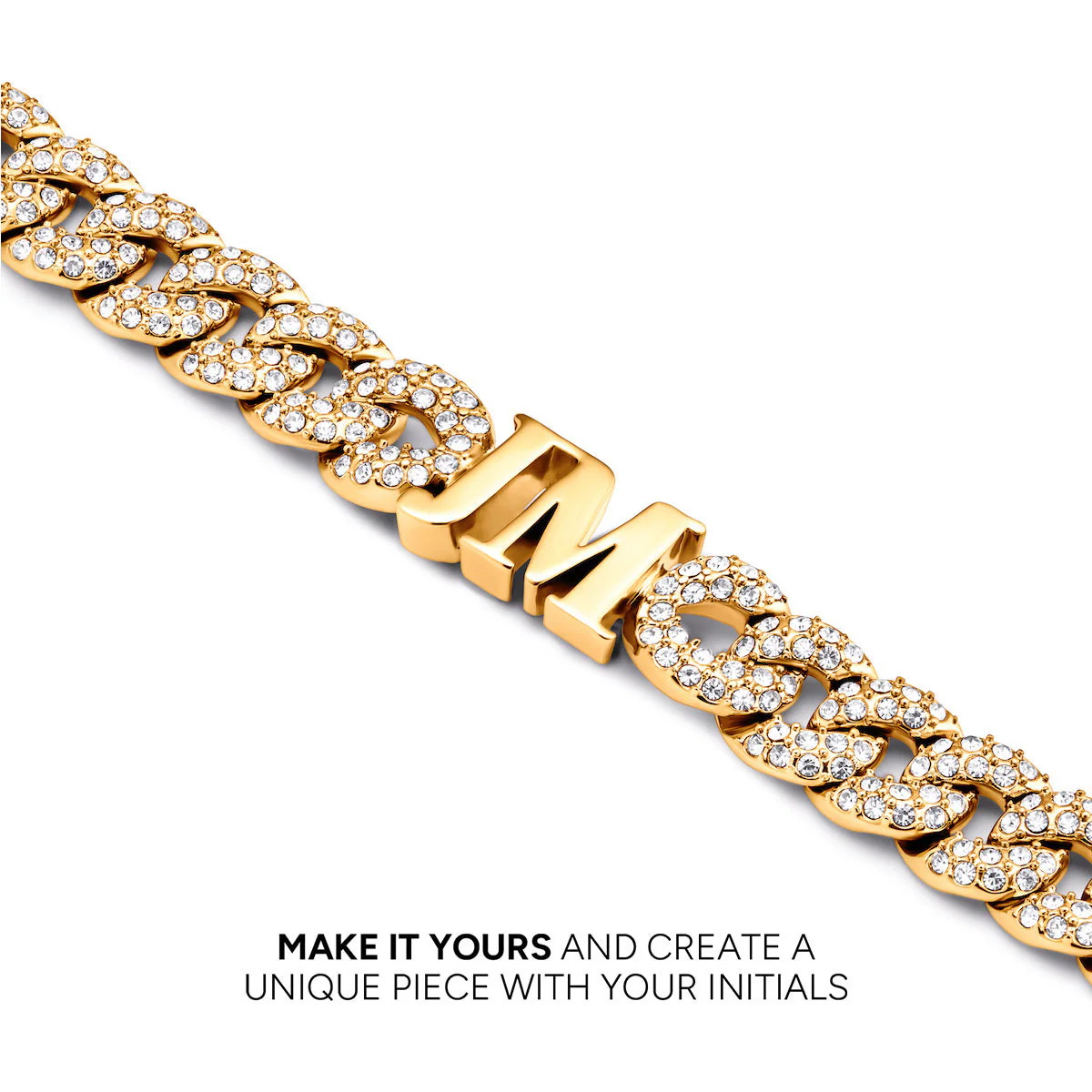 Gala Pavé Initial Choker (Gold) - Image 5