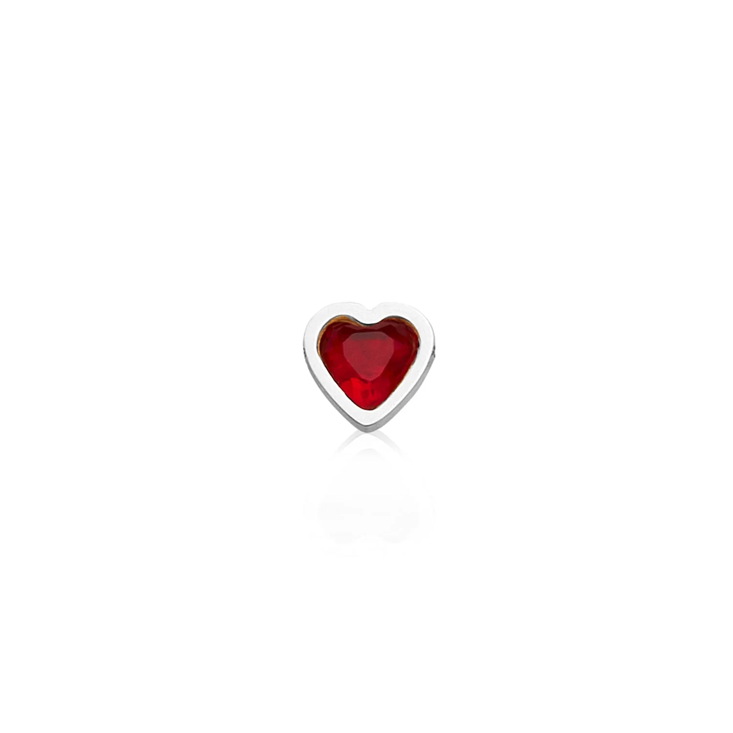 Made Mine Charms - Heart Birthstone Charms (Silver) - Image 8