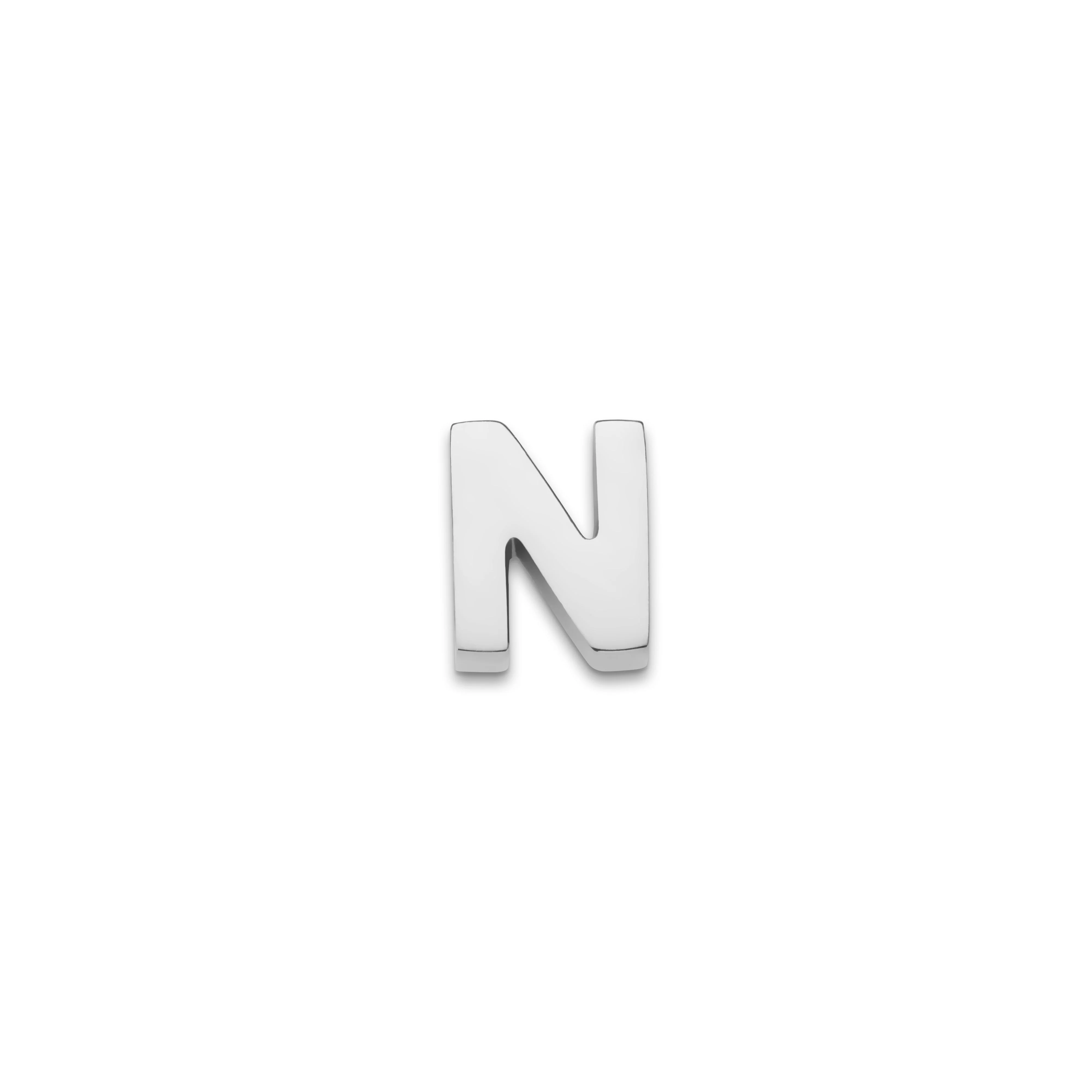 Made Mine Charms - Block Initial Charm (Silver) - Image 15