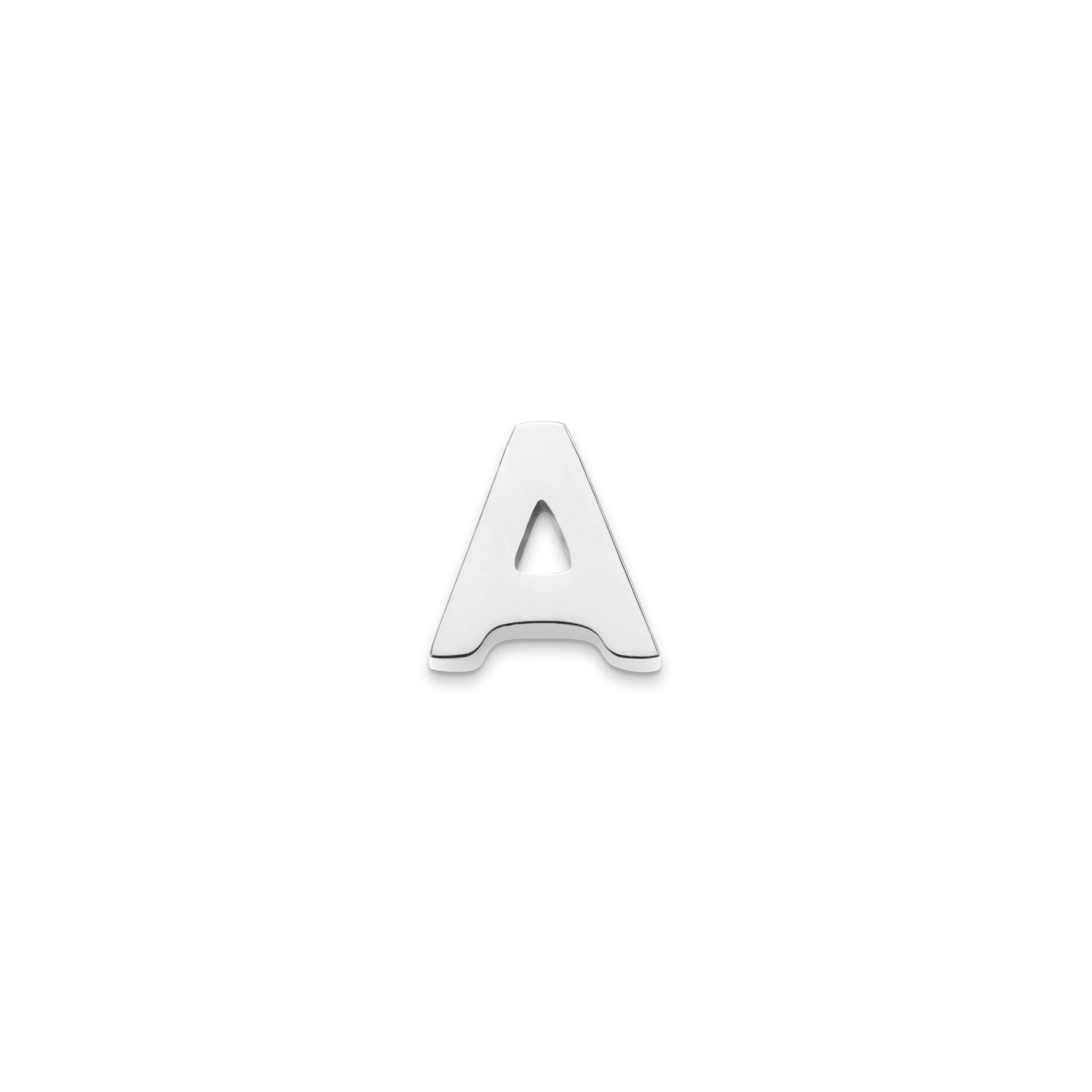 Made Mine Charms - Block Initial Charm (Silver) - Image 2