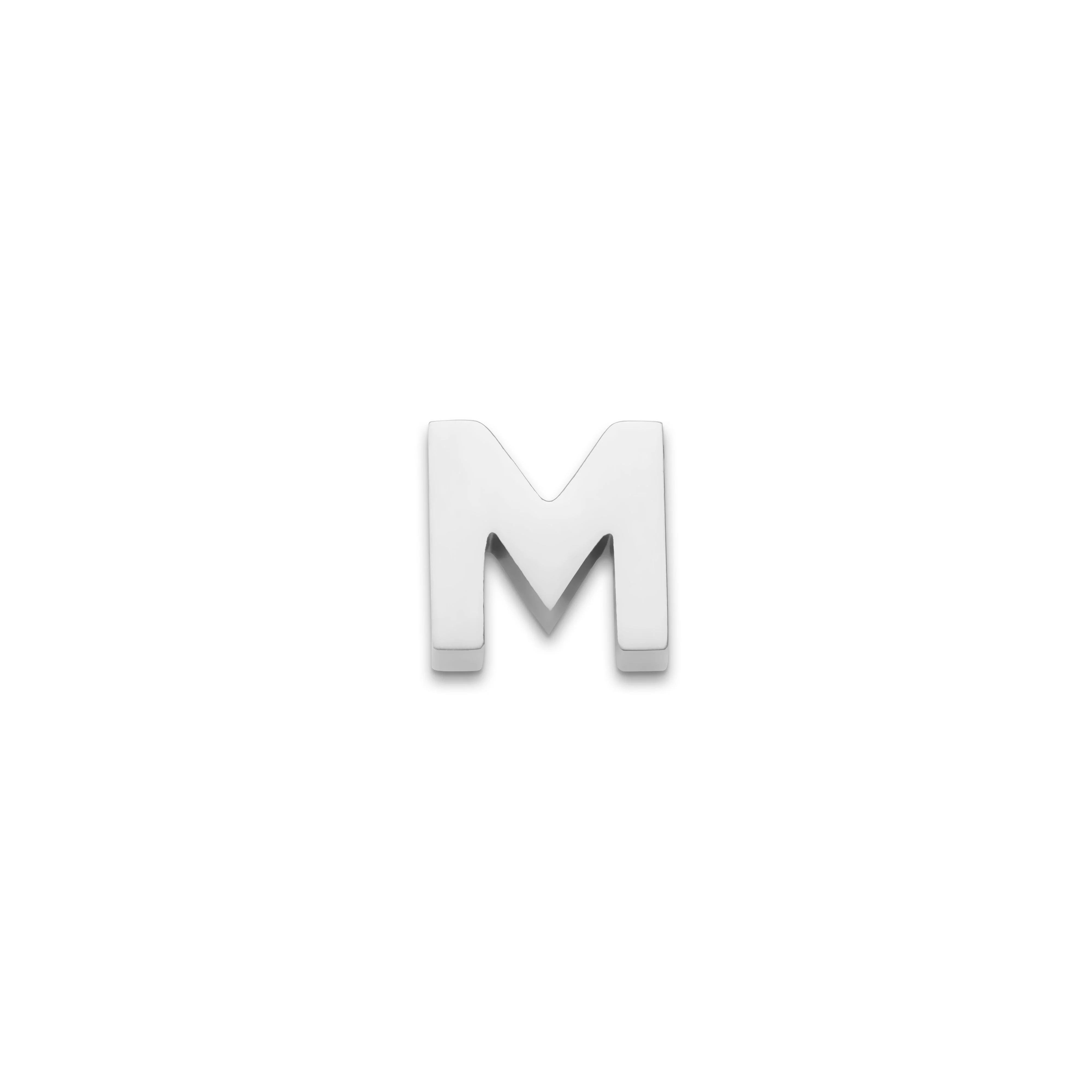 Made Mine Charms - Block Initial Charm (Silver) - Image 14