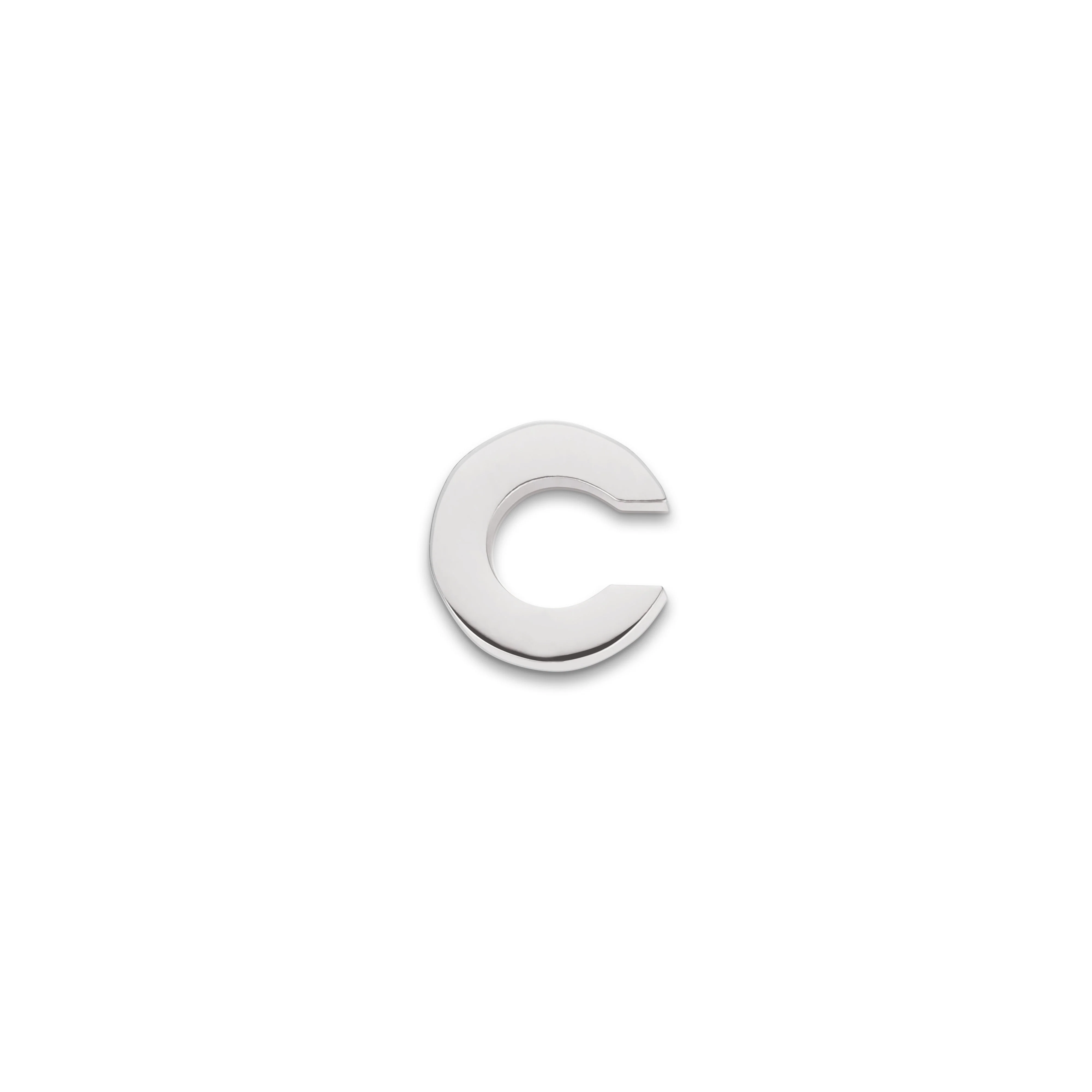 Made Mine Charms - Block Initial Charm (Silver) - Image 4