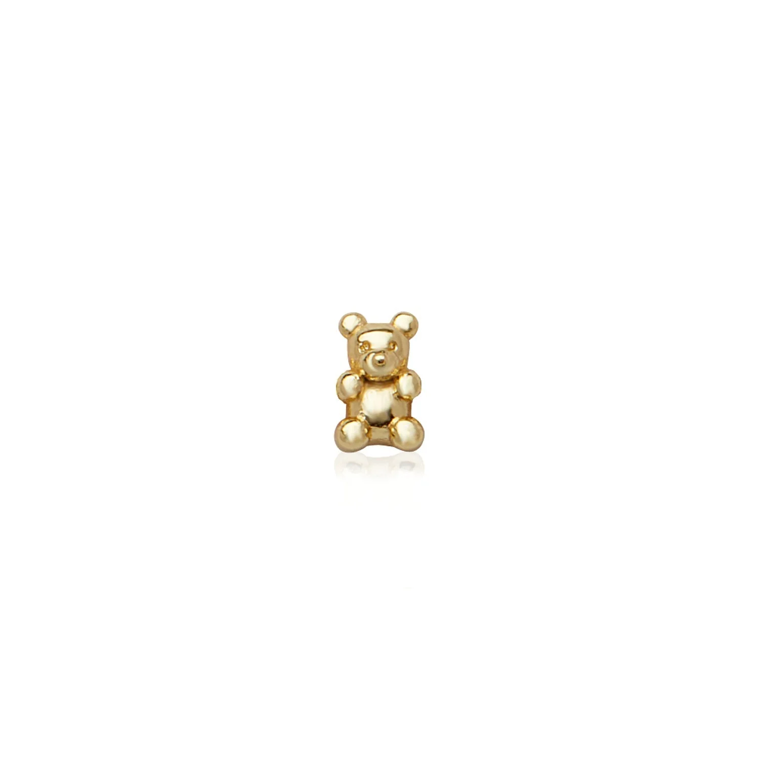 Made Mine Charms - Teddy Bear Charm (Gold)