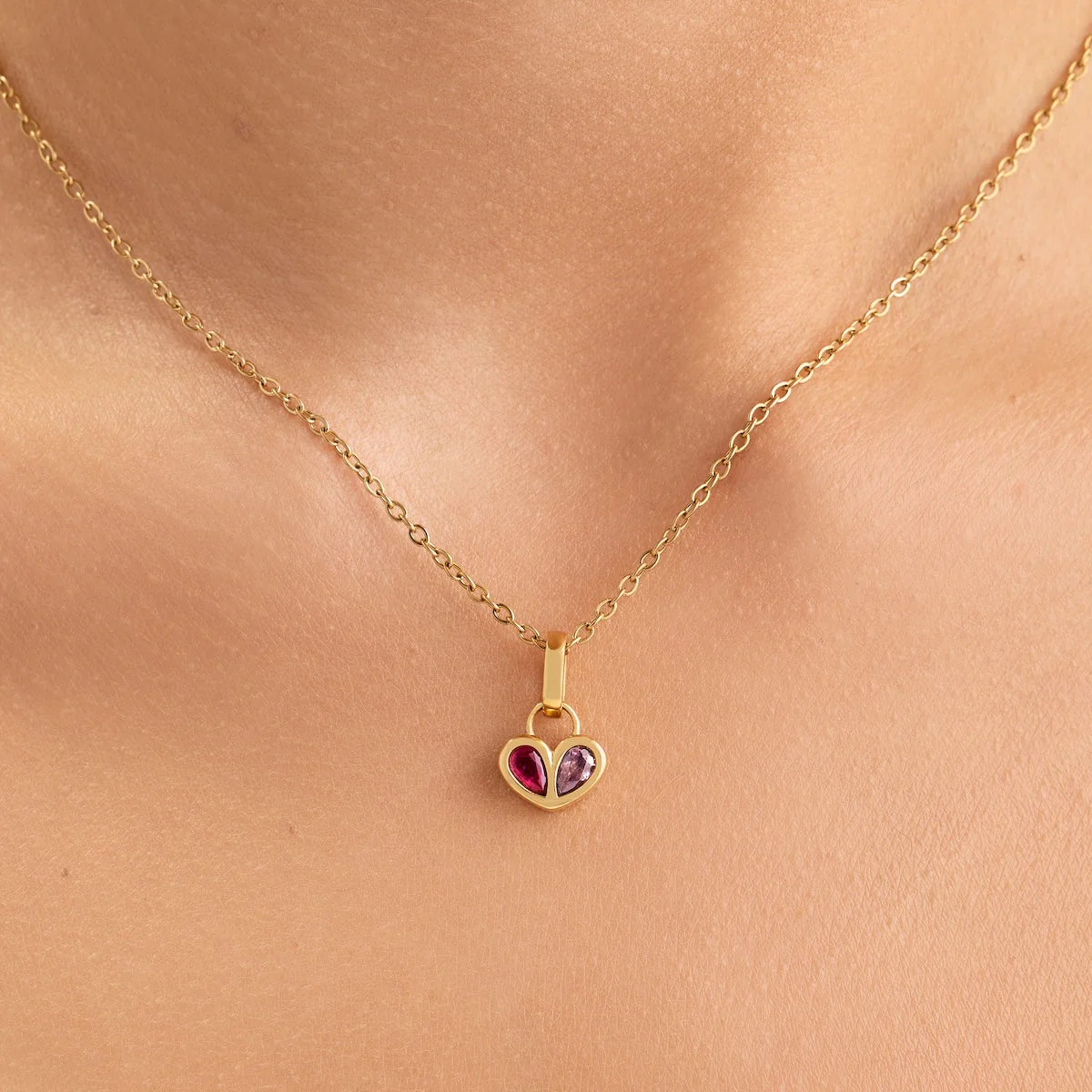 Harmony Heart Necklace (Gold) - Image 2