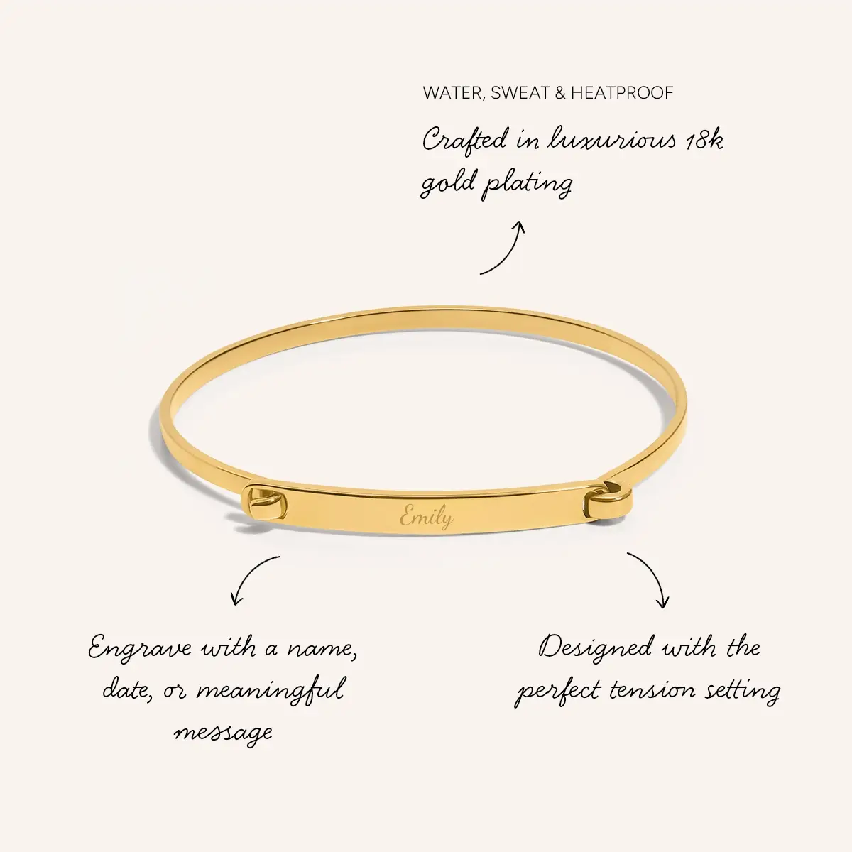 ID Bangle (Gold) - Image 3