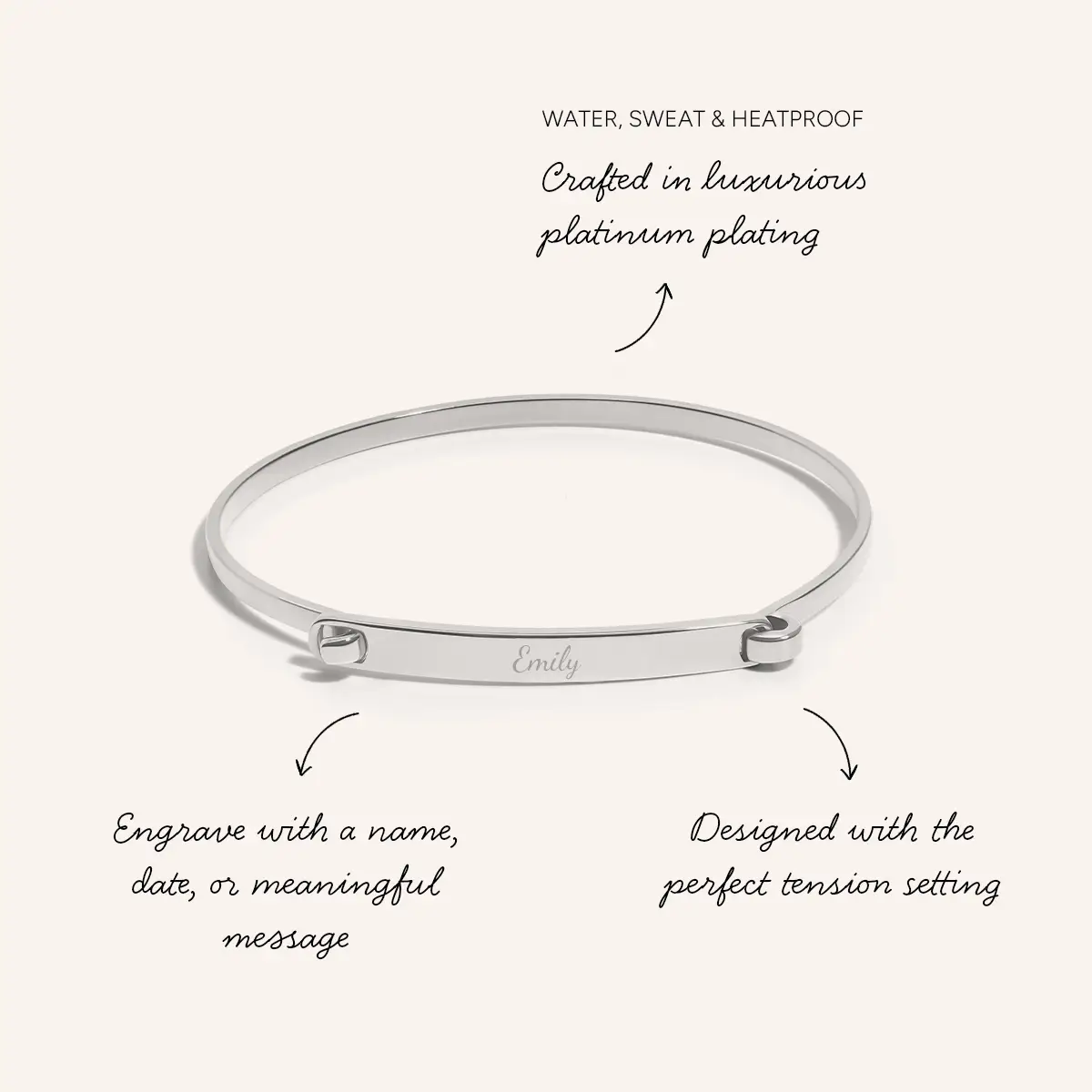 ID Bangle (Silver) - Image 3