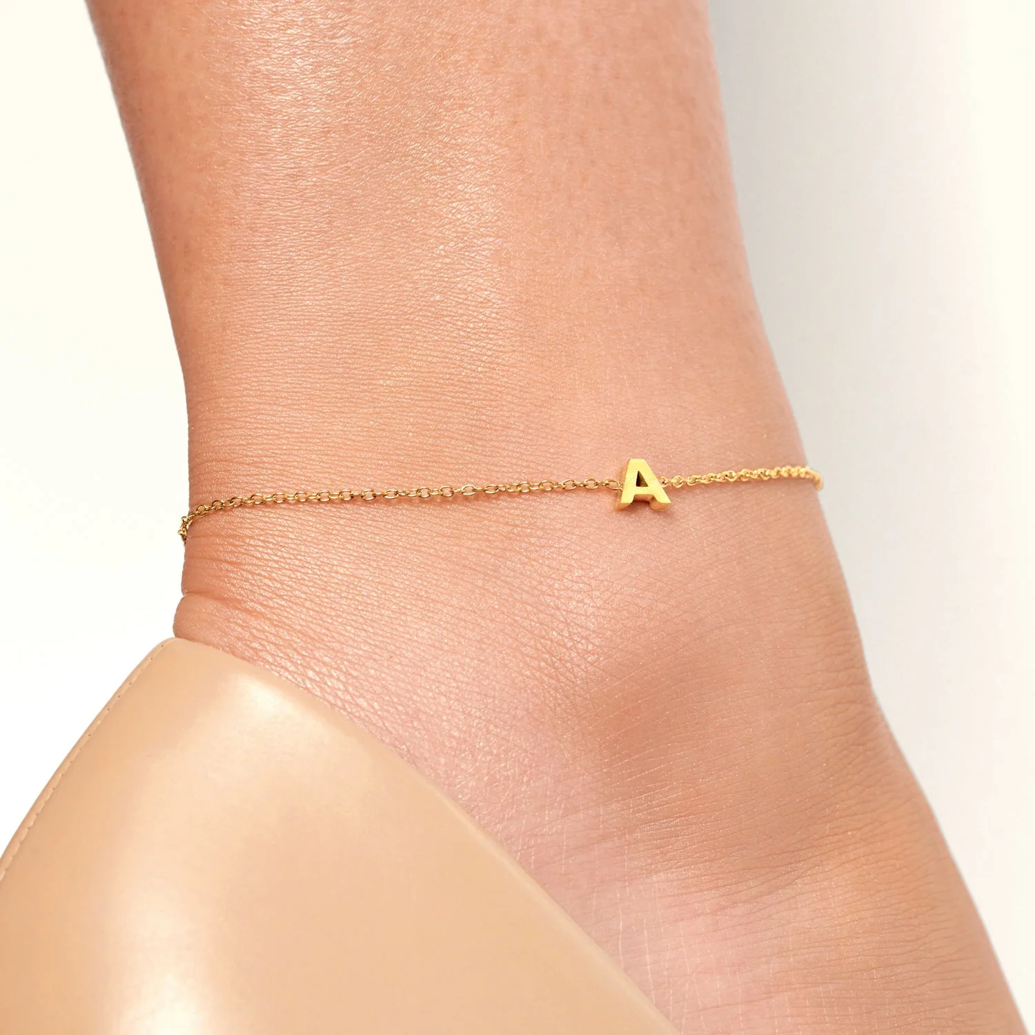 Initial Anklet (Gold) - Image 2