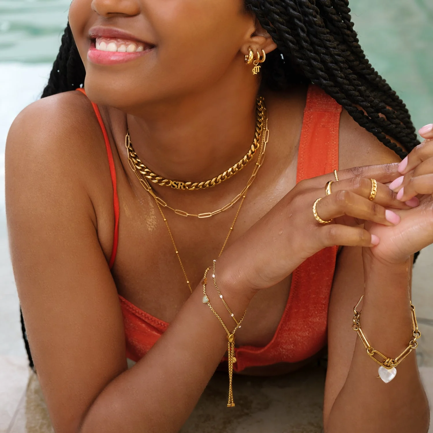 Initial Choker (Gold) - Image 3