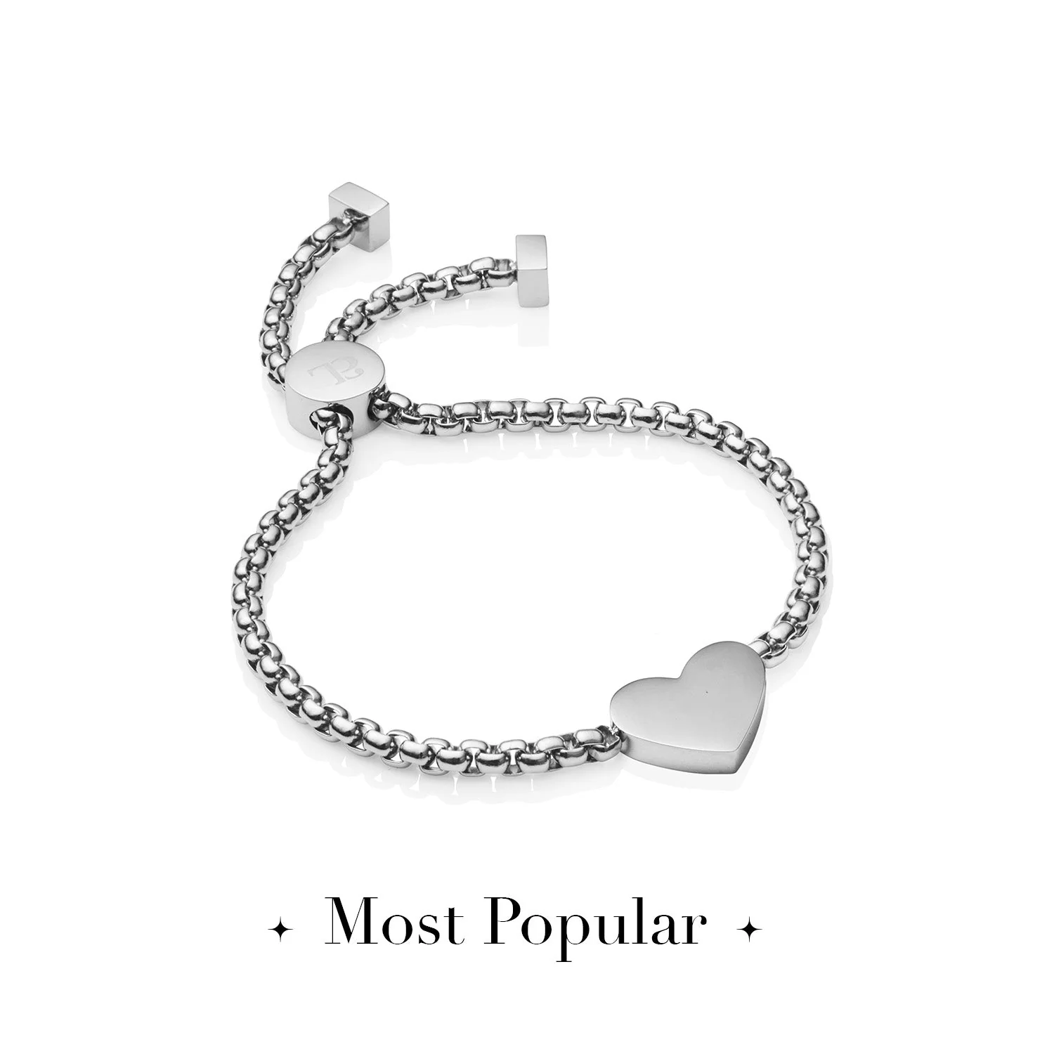 Initial Heart Bracelet (Silver) - Image 5