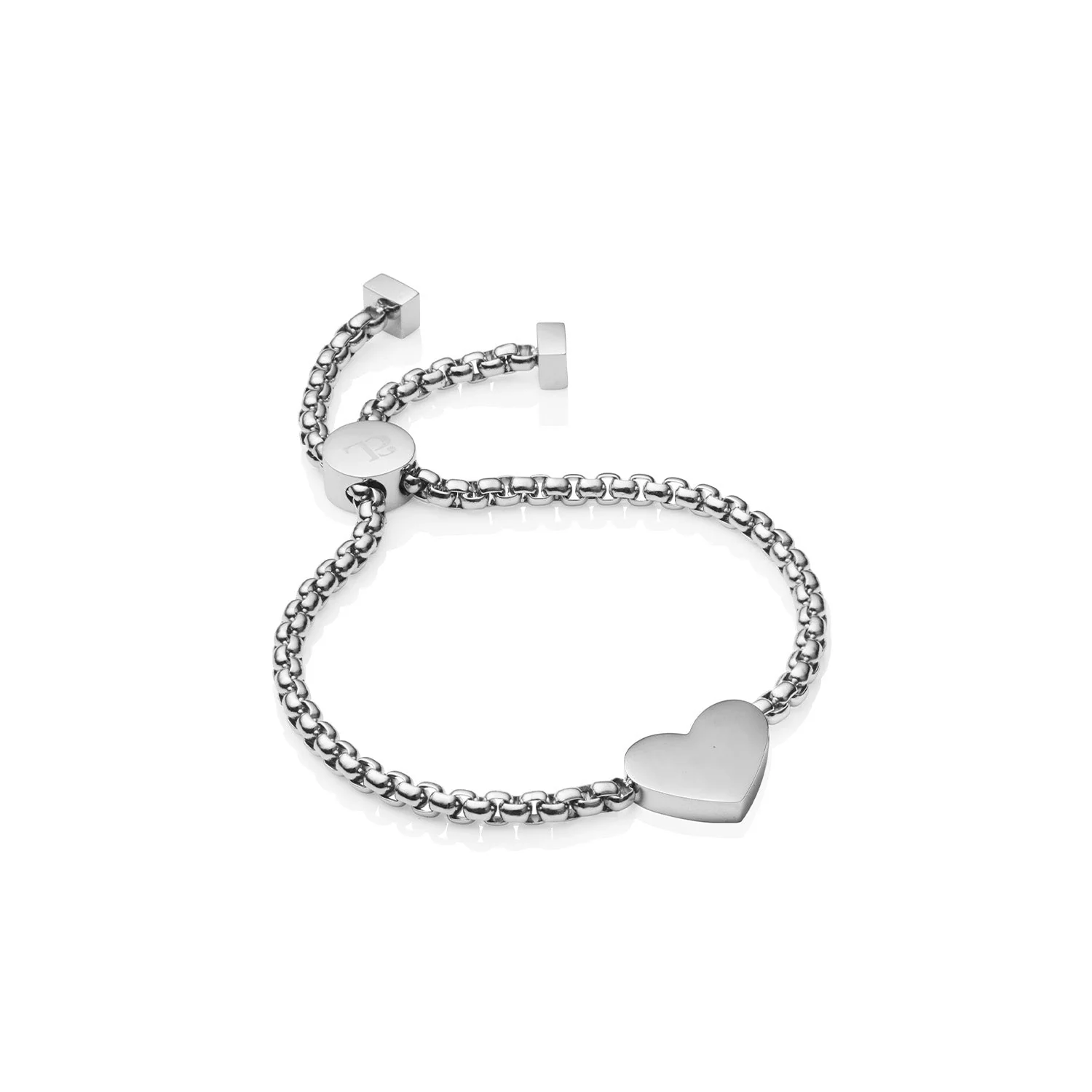 Initial Heart Bracelet (Silver) - Image 6