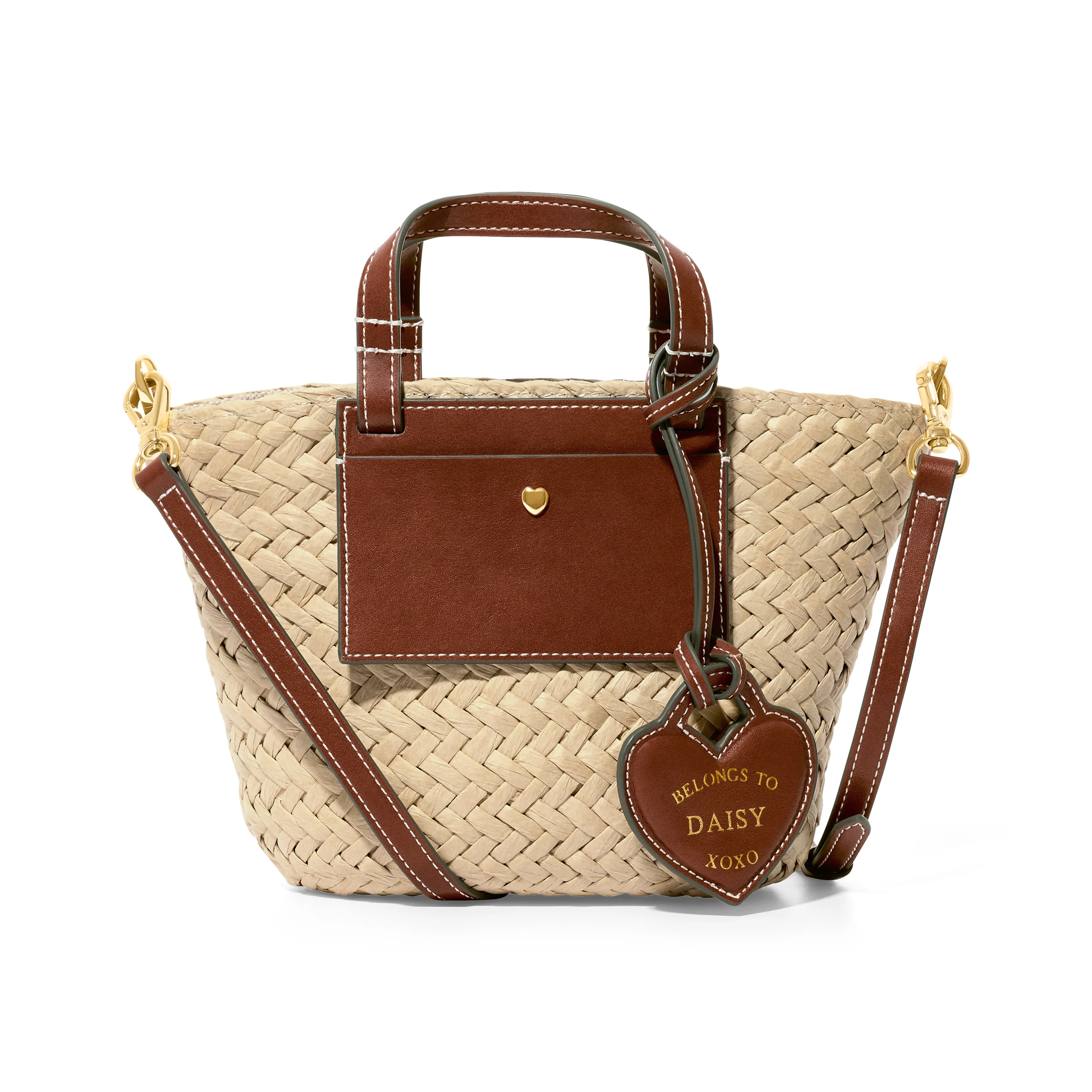 Kid's Raffia Structured Bag (Natural)