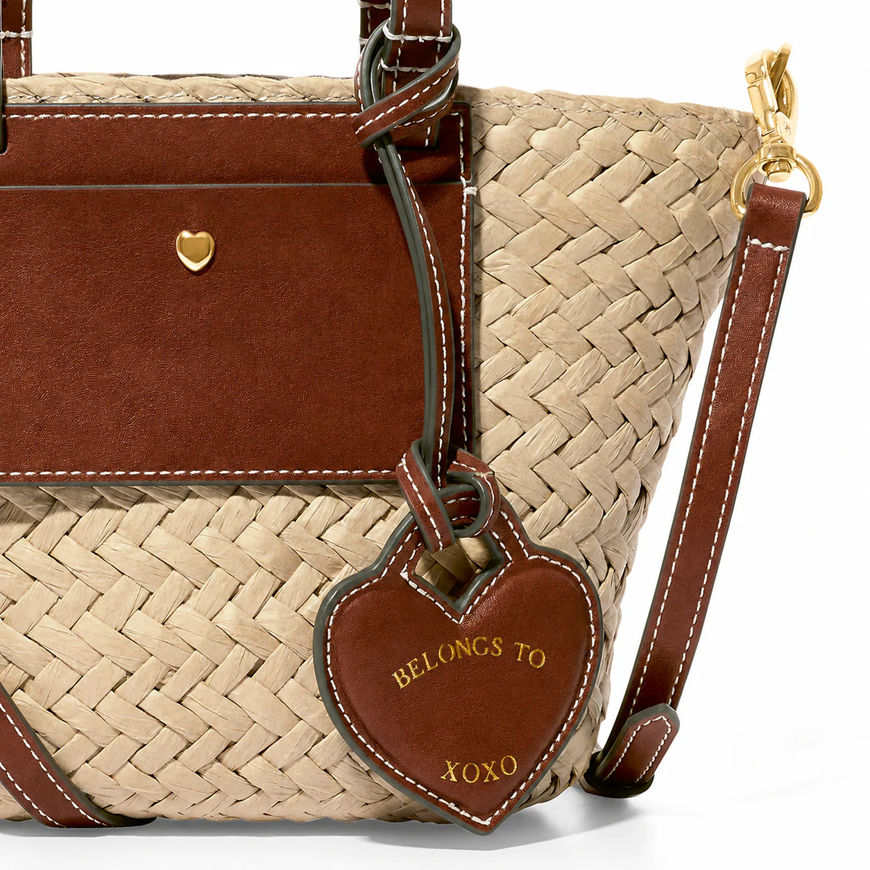 Kid's Raffia Structured Bag (Natural) - Image 5