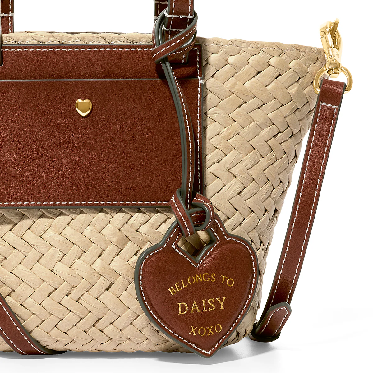 Kid's Raffia Structured Bag (Natural) - Image 6