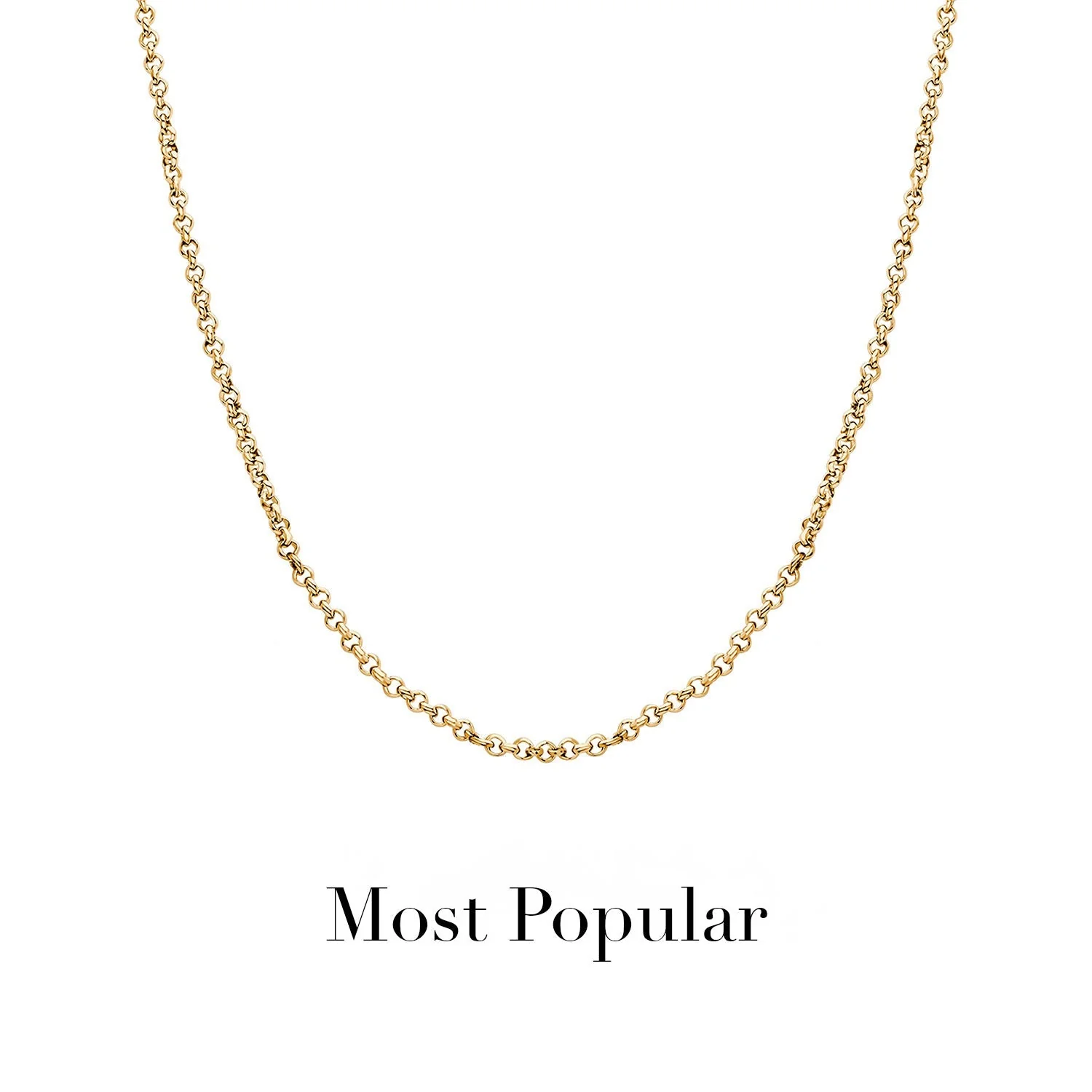 Layering Box Chain Necklace (Gold) - Image 2