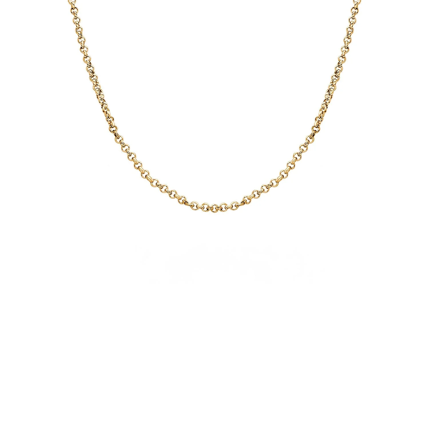 Layering Box Chain Necklace (Gold) - Image 3