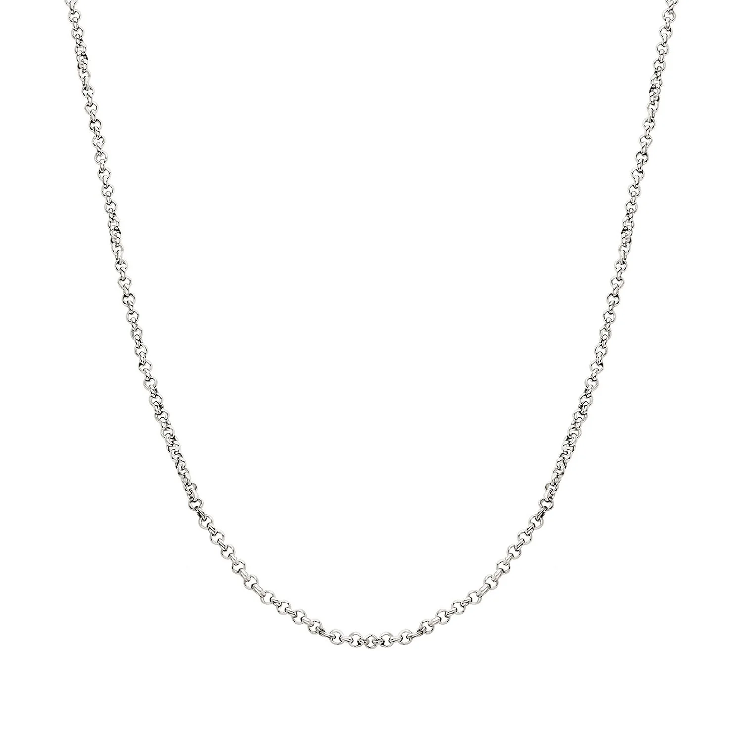 Layering Box Chain Necklace (Silver) - Image 2