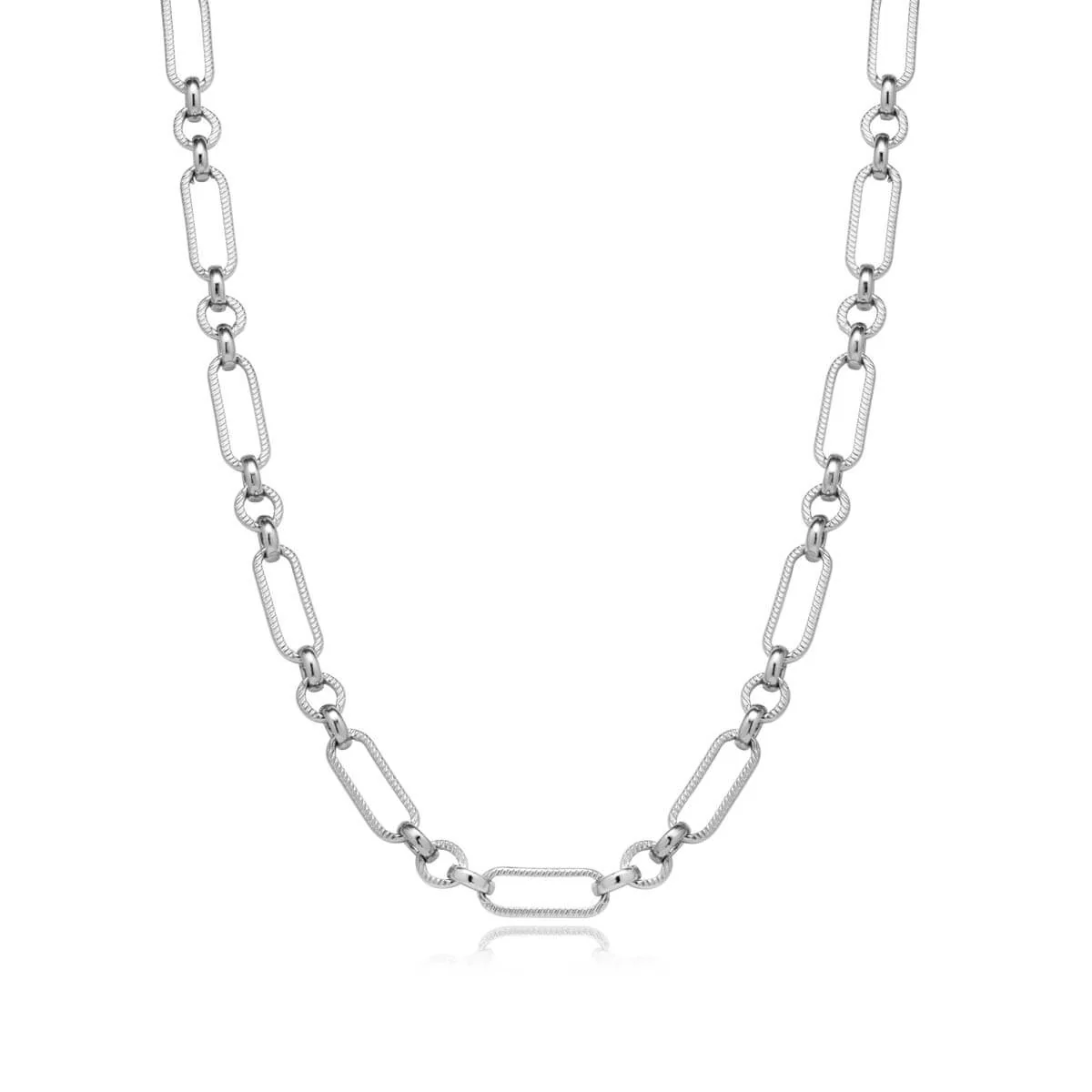 Layering Figaro Chain Necklace (Silver)
