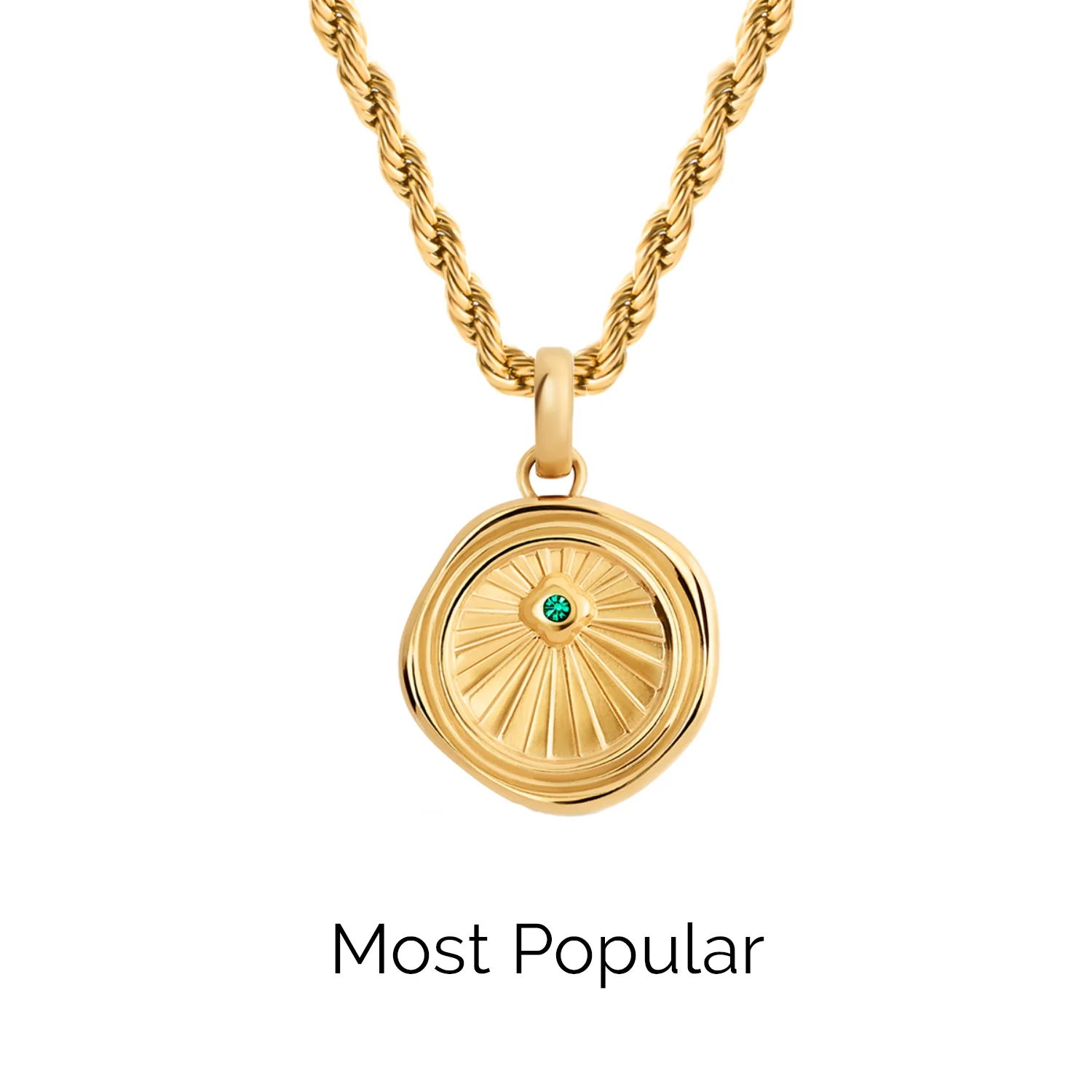 Layering Small Rope Chain Necklace (Gold) - Image 2