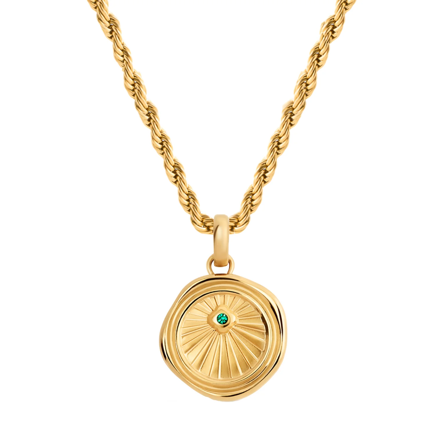 Layering Small Rope Chain Necklace (Gold) - Image 3