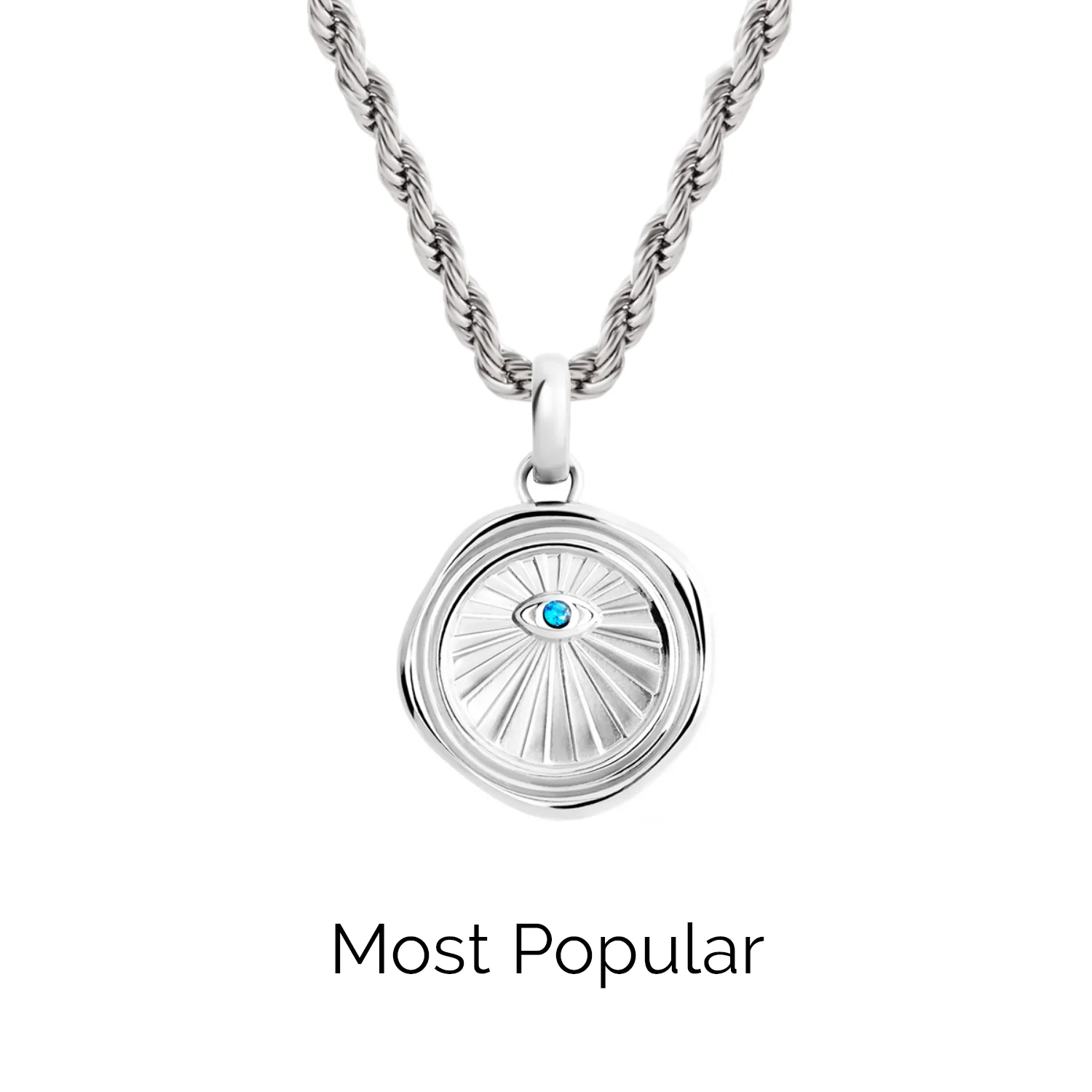 Layering Small Rope Chain Necklace (Silver) - Image 2