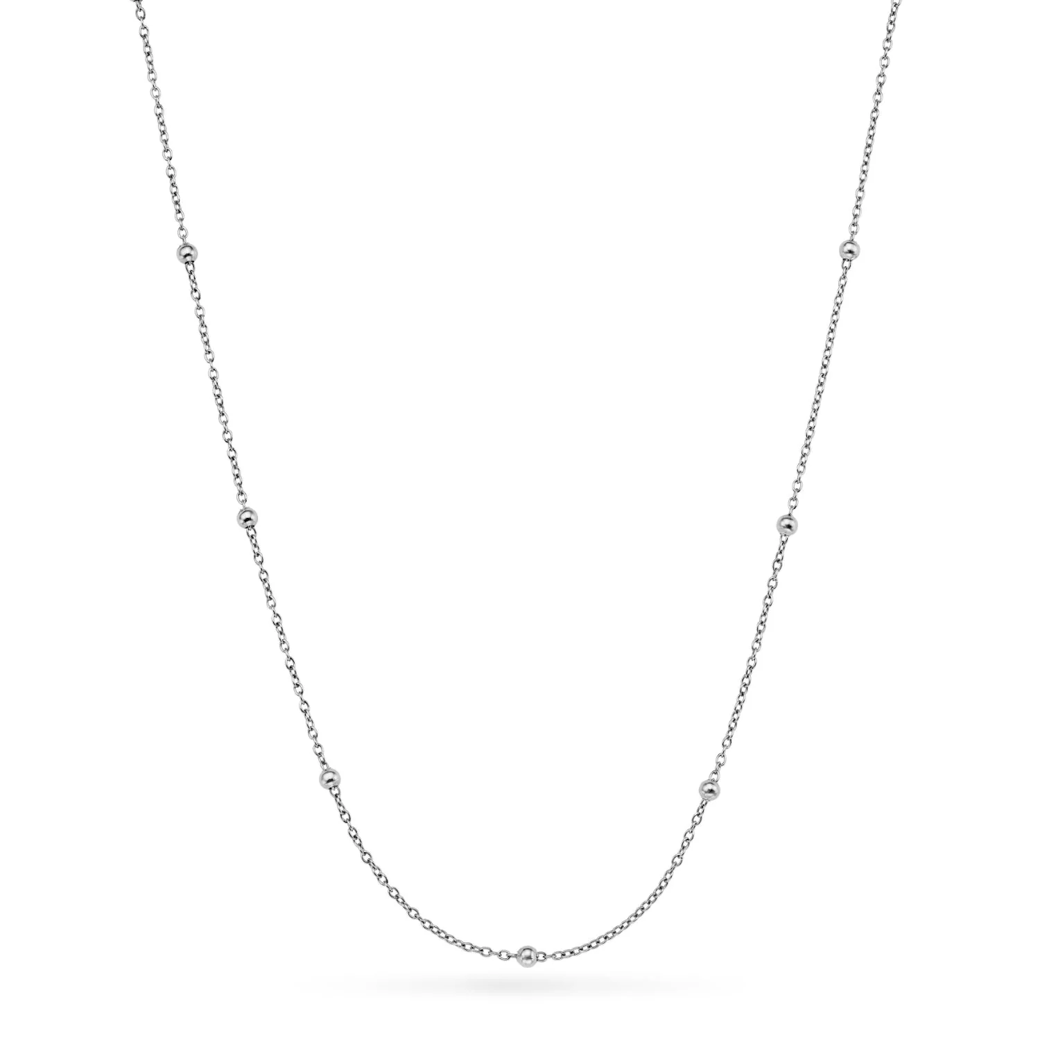 Sphere Chain Necklace (Silver) - Image 9