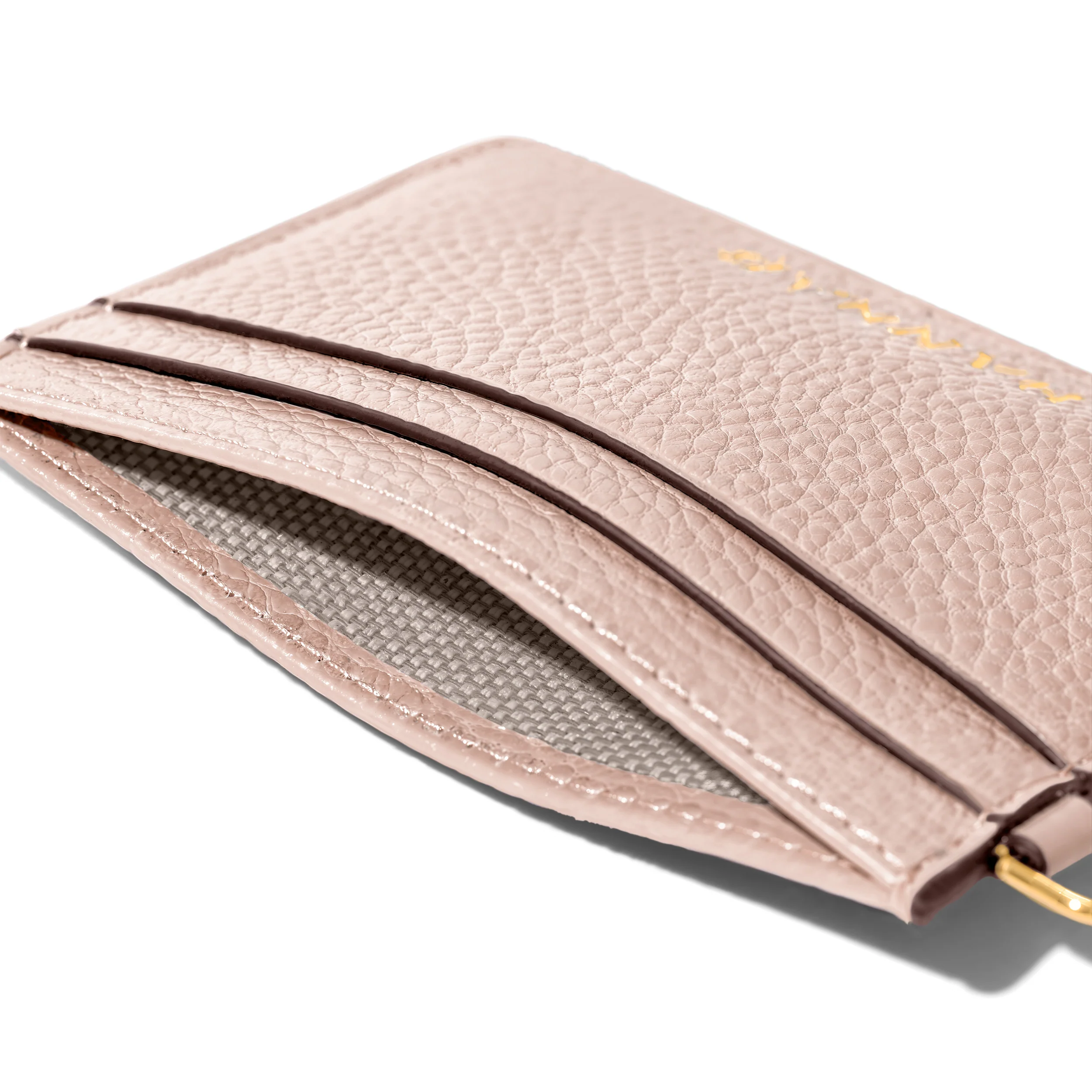 Leather Card Holder (Blush Nude) - Image 2