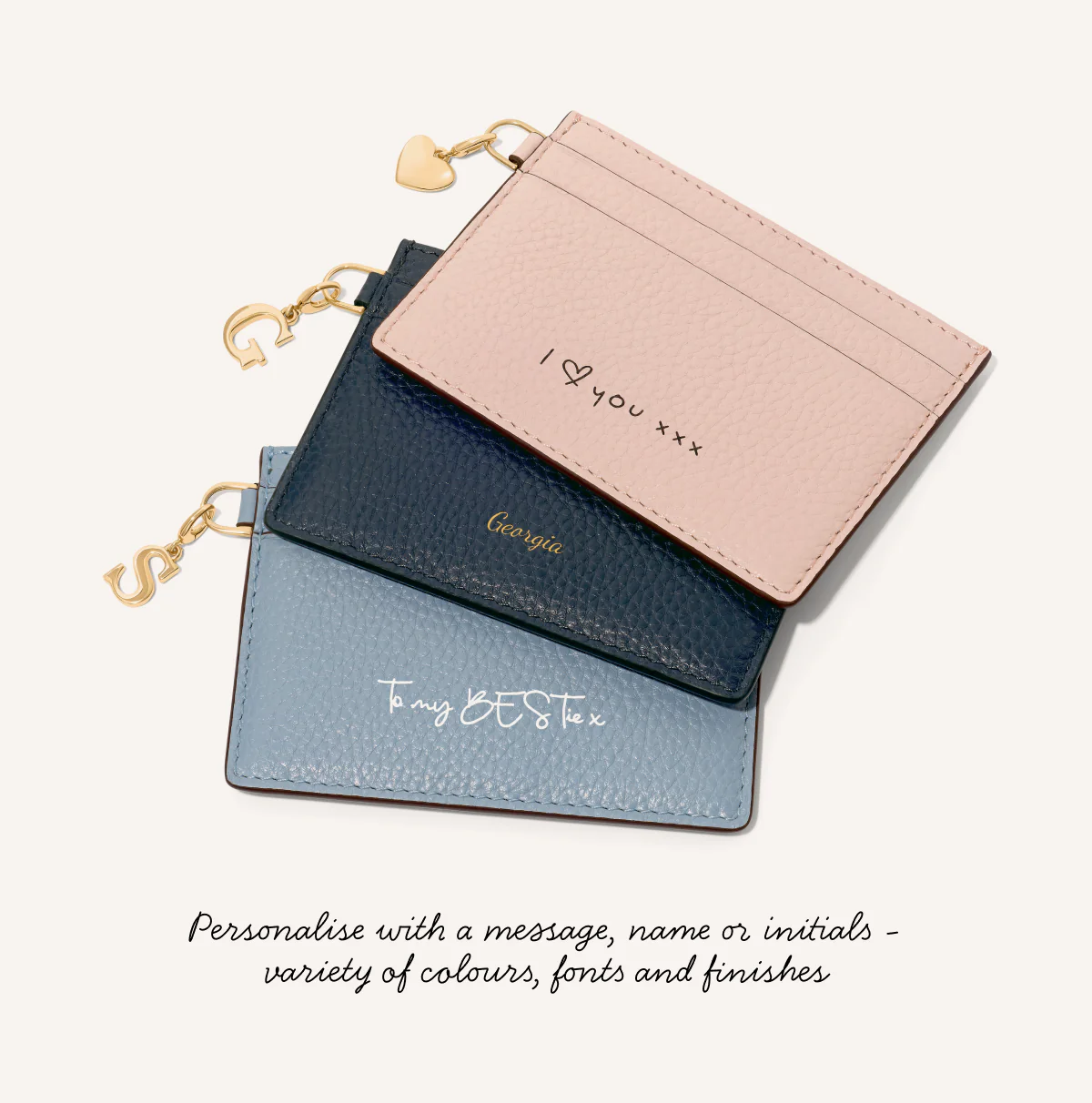 Leather Card Holder (Blush Nude) - Image 4