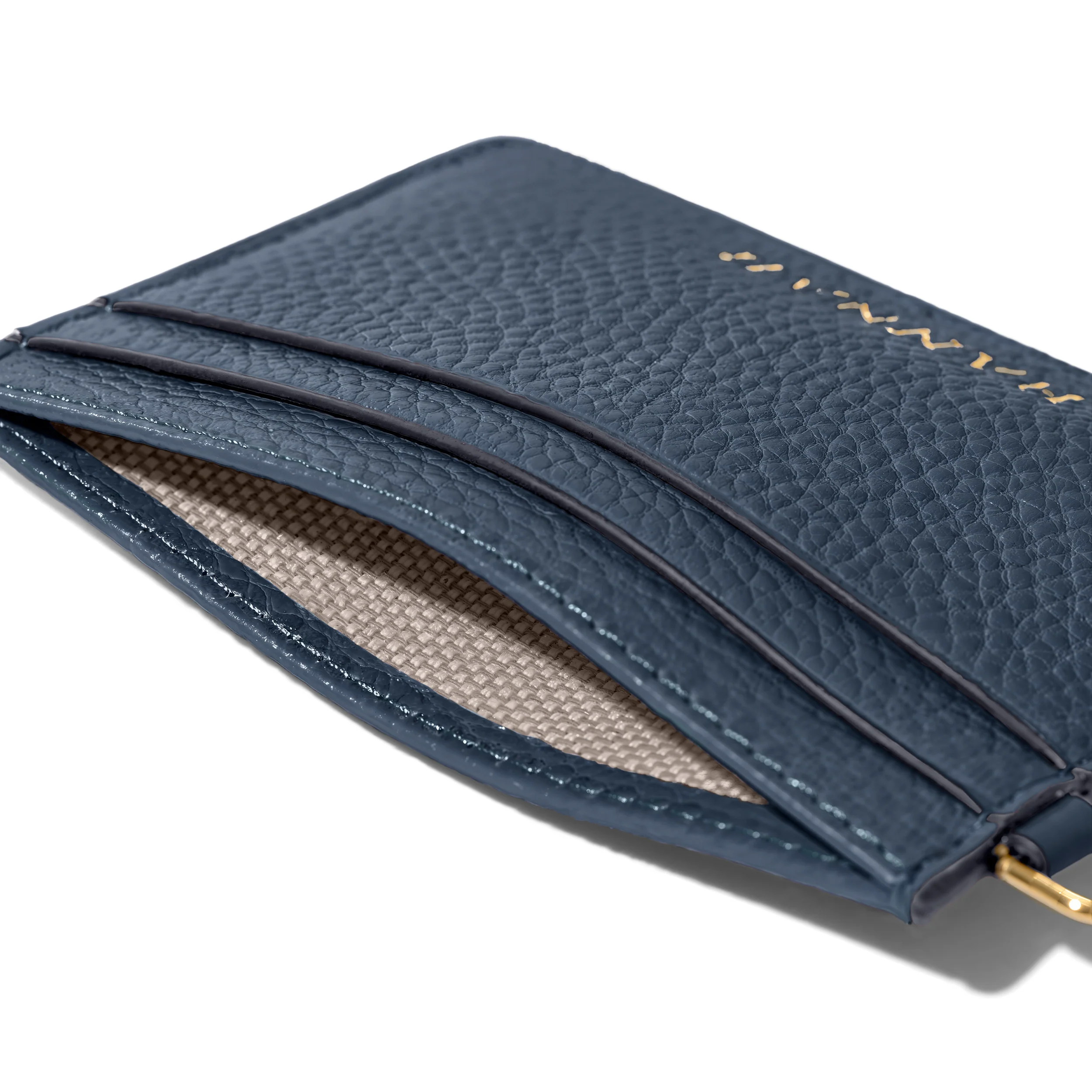 Leather Card Holder (Navy) - Image 2