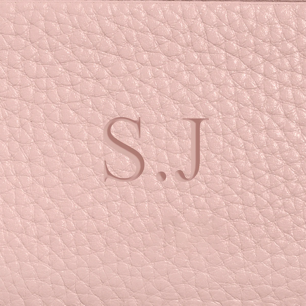 Leather Clutch Pouch (Blush) - Image 8